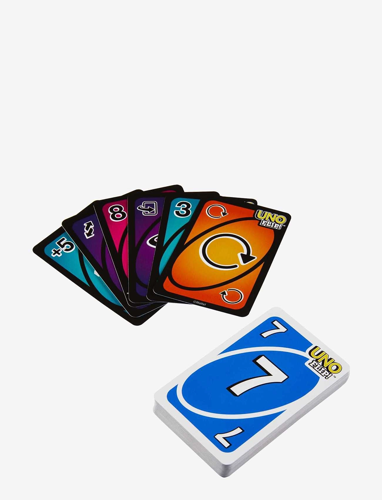 Mattel Games - Games UNO FLIP! Card Game with Color Blind Accessible Deck for Kids, Adults & Family Night - kortspil - multi color - 1