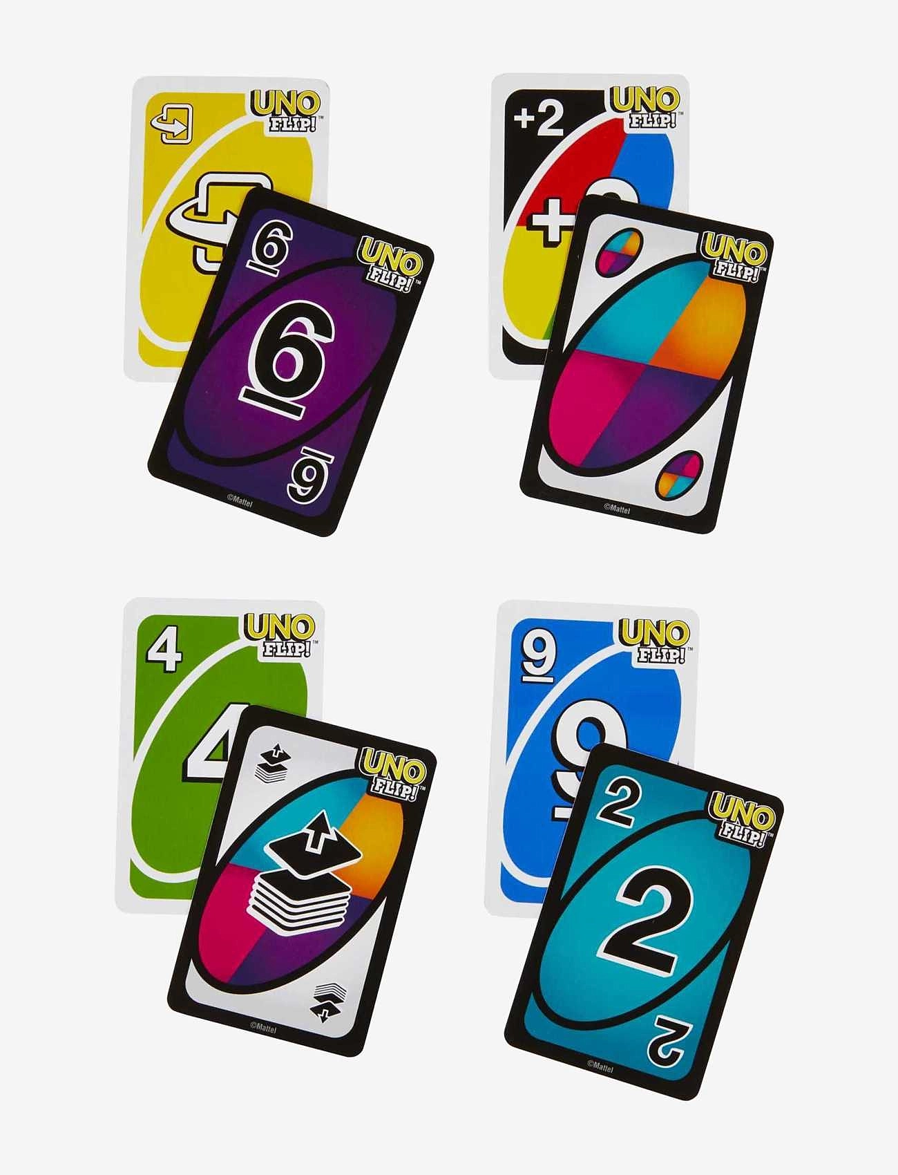 Mattel Games - Games UNO FLIP! Card Game with Color Blind Accessible Deck for Kids, Adults & Family Night - kortspil - multi color - 2