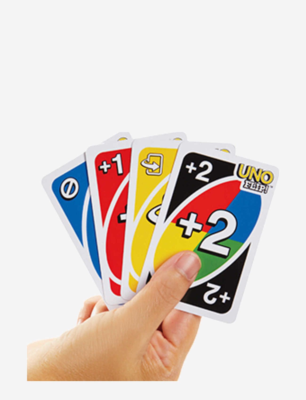 Mattel Games - Games UNO FLIP! Card Game with Color Blind Accessible Deck for Kids, Adults & Family Night - kortspel - multi color - 3