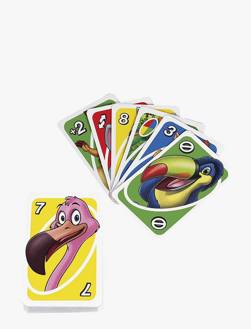 Mattel Games - Games UNO Junior Card Game for Kids with Simple Rules & Animal Matching for 2-4 Players - kartenspiele - multi color - 2