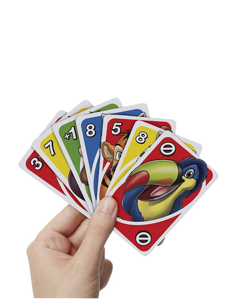 Mattel Games - Games UNO Junior Card Game for Kids with Simple Rules & Animal Matching for 2-4 Players - kartenspiele - multi color - 5