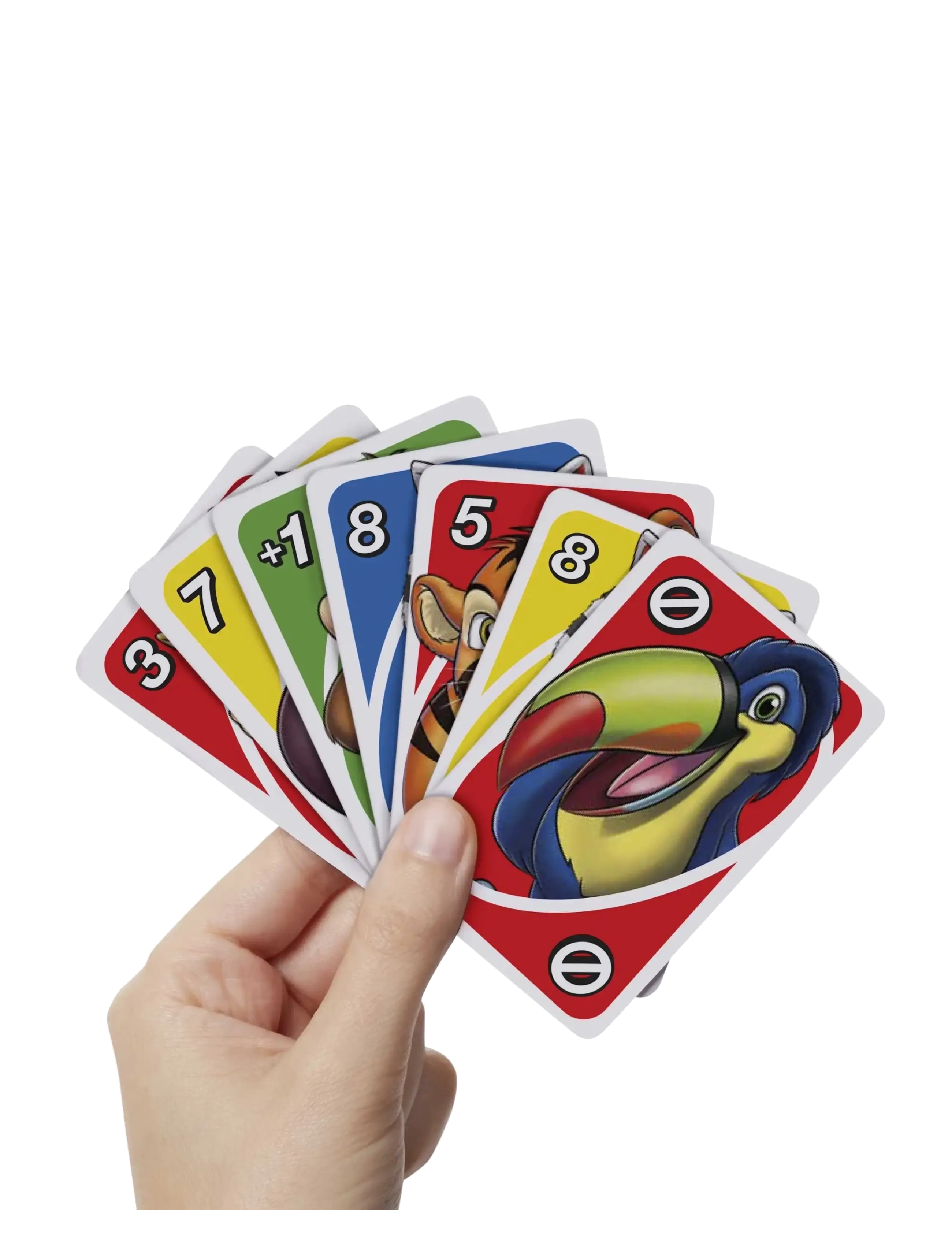 Mattel Games - Games UNO Junior Card Game for Kids with Simple Rules & Animal Matching for 2-4 Players - kaartspellen - multi color - 5