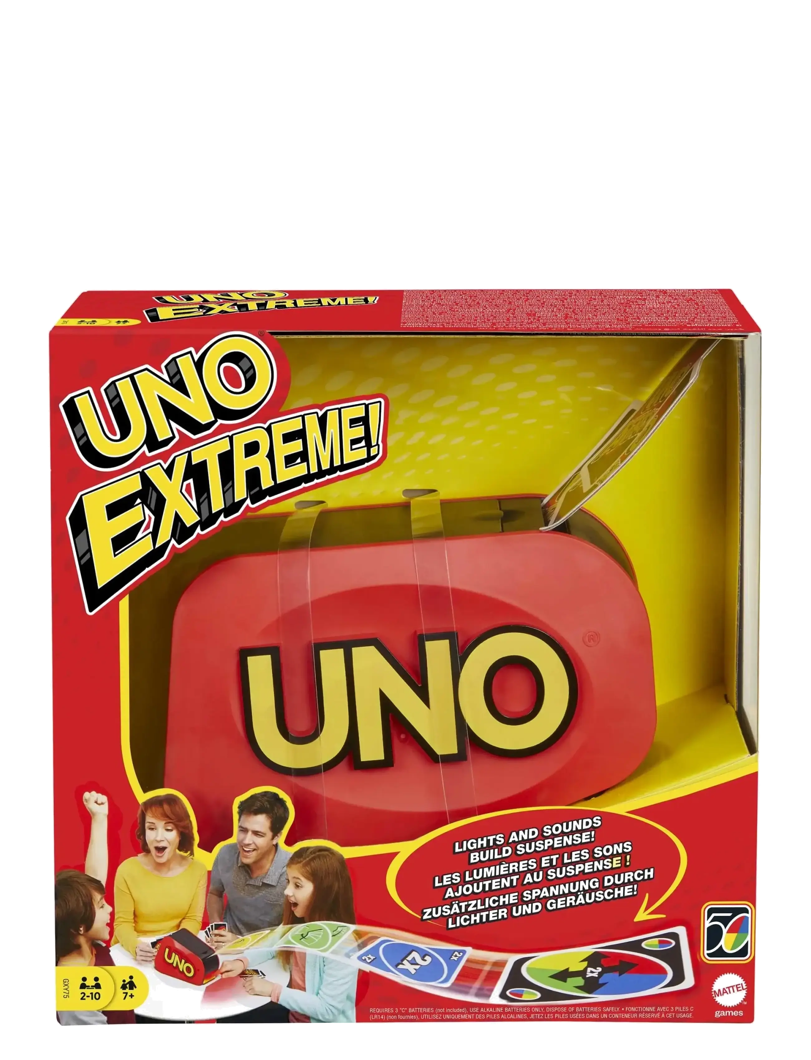 Mattel Games Uno Extreme Refresh, MULTI, Games, Mehrfarbig/gemustert - Card Kinder