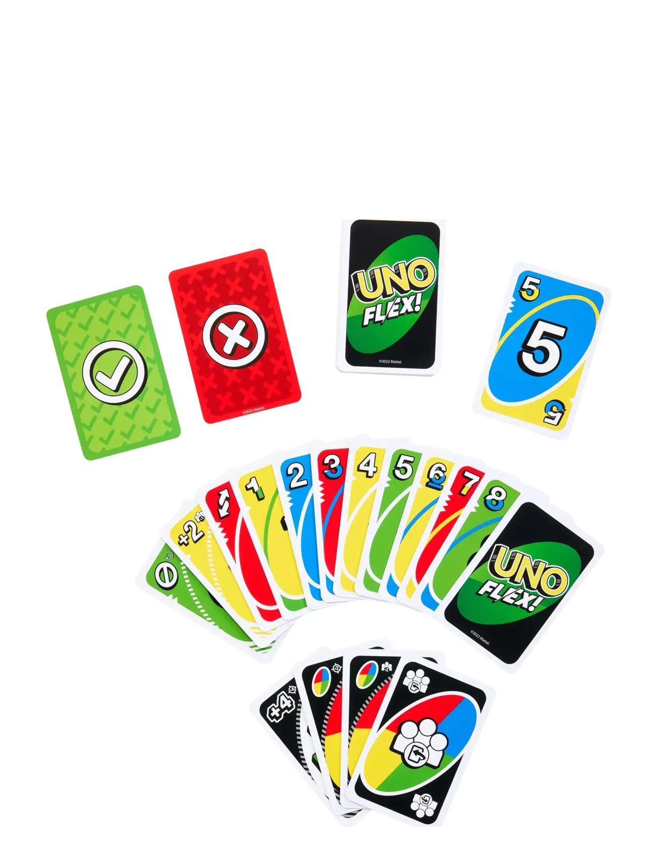 MATTEL GAMES Games Uno Flex Card Game, Fun For Family Und Game Nights Patterned - One Size - Kinder