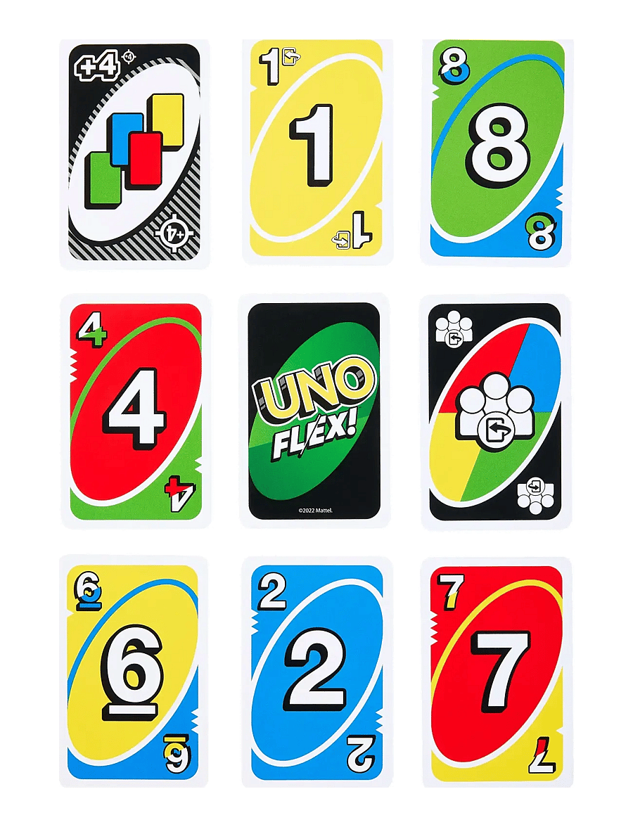 Mattel Games - Games UNO Flex Card Game, Fun for Family and Game Nights - kaardimängud - multi color - 2