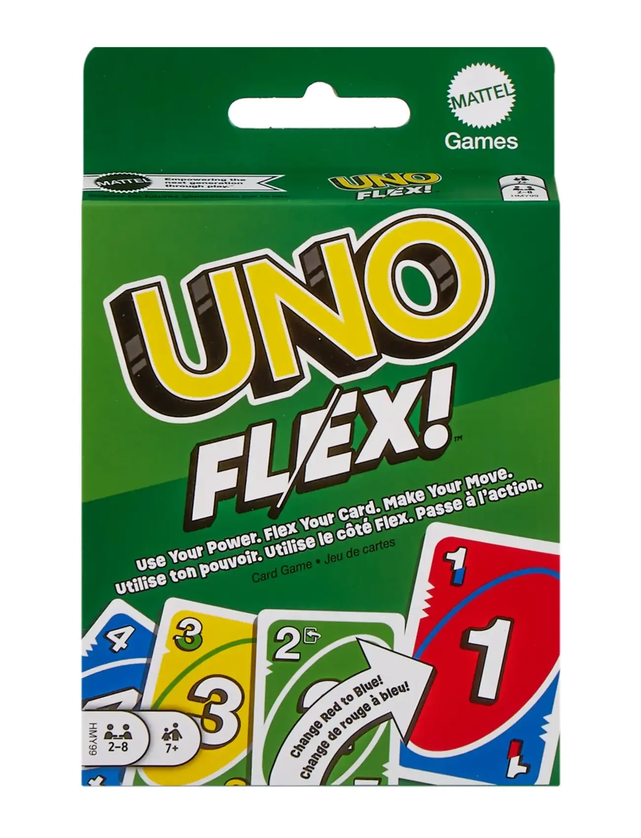 Mattel Games - Games UNO Flex Card Game, Fun for Family and Game Nights - kortspil - multi color - 3