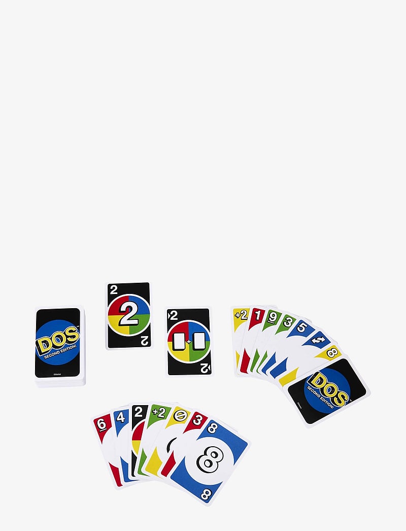 Mattel Games - Games DOS Second Edition Card Game for Kids, Adults & Families, Color Blind Accessible Deck - kartenspiele - multi color - 1