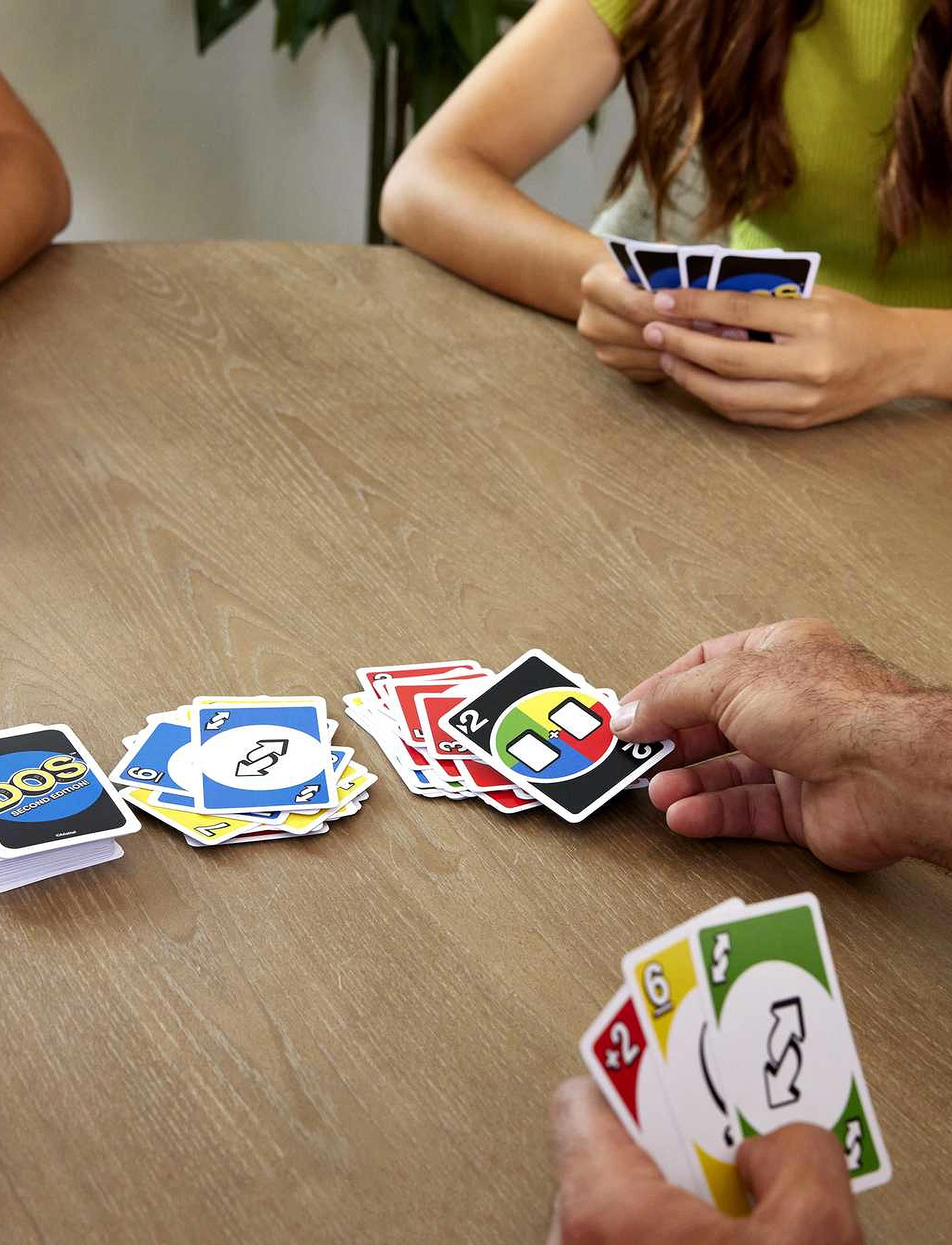 Mattel Games Games Dos Second Edition Card Game For Kids, Adults & Families, Color Blind Accessible Deck, One Size, Multi/patterned, Spil > Kortspil,
