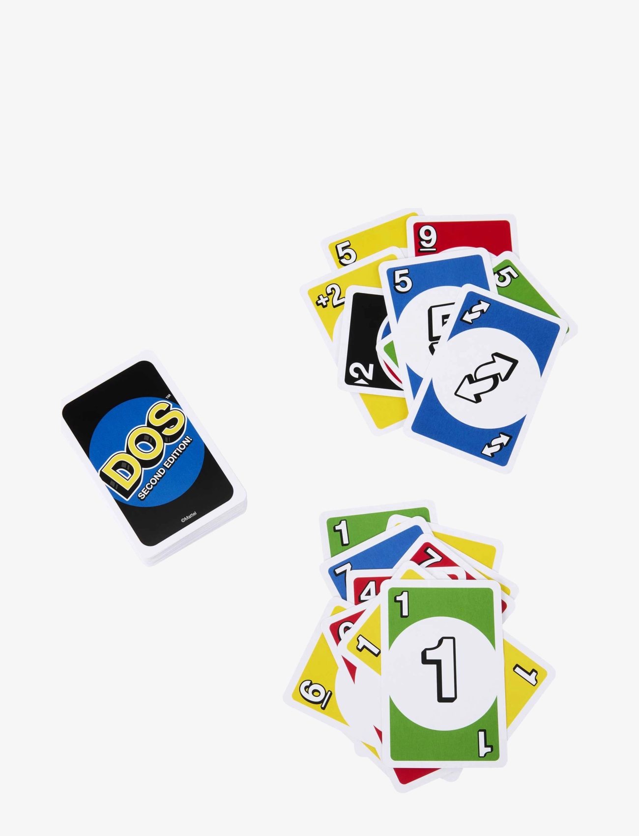 Mattel Games - Games DOS Second Edition Card Game for Kids, Adults & Families, Color Blind Accessible Deck - kartenspiele - multi color - 4