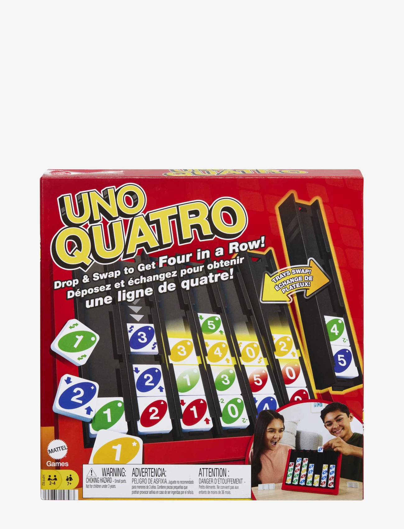 MATTEL GAMES Games Uno Quatro Game, Adult, Family Und Game Night Patterned - One Size - Kinder