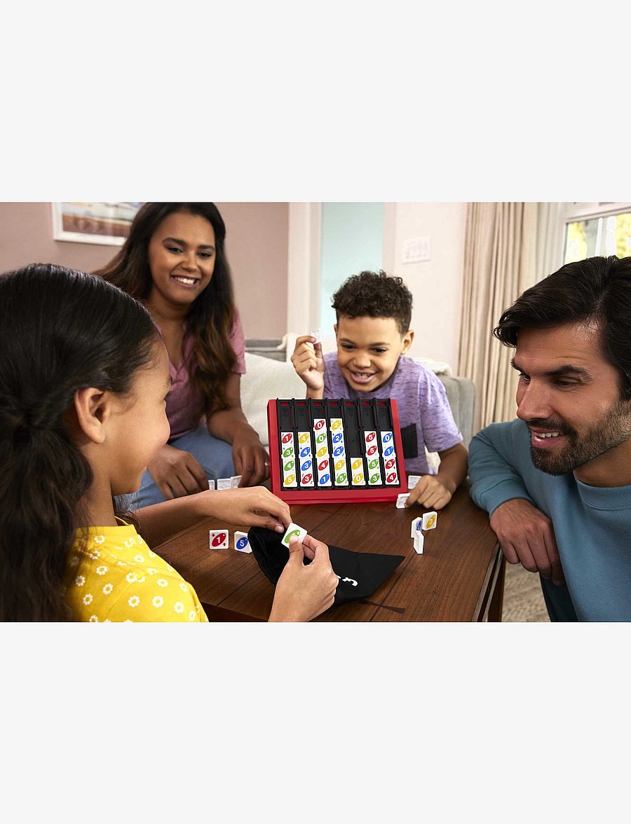 Mattel Games - Games UNO Quatro Game, Adult, Family and Game Night - kartenspiele - multi color - 5