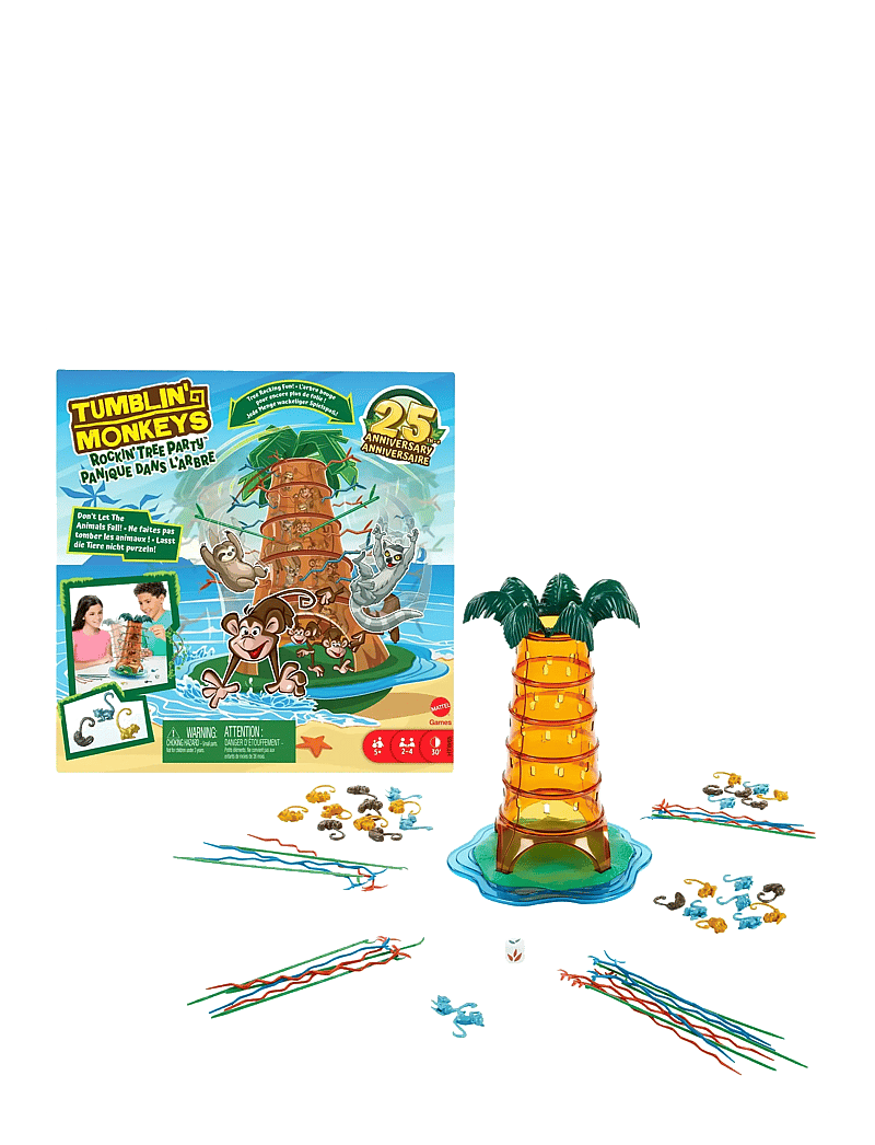 Mattel Games - Games Tumblin’ Monkeys Rockin’ Tree Party Game for Kids, Family & Game Nights - aktive spiele - multi color - 0