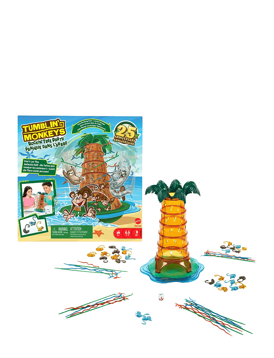 Mattel Games - Games Tumblin’ Monkeys Rockin’ Tree Party Game for Kids, Family & Game Nights - aktive spiele - multi color - 0