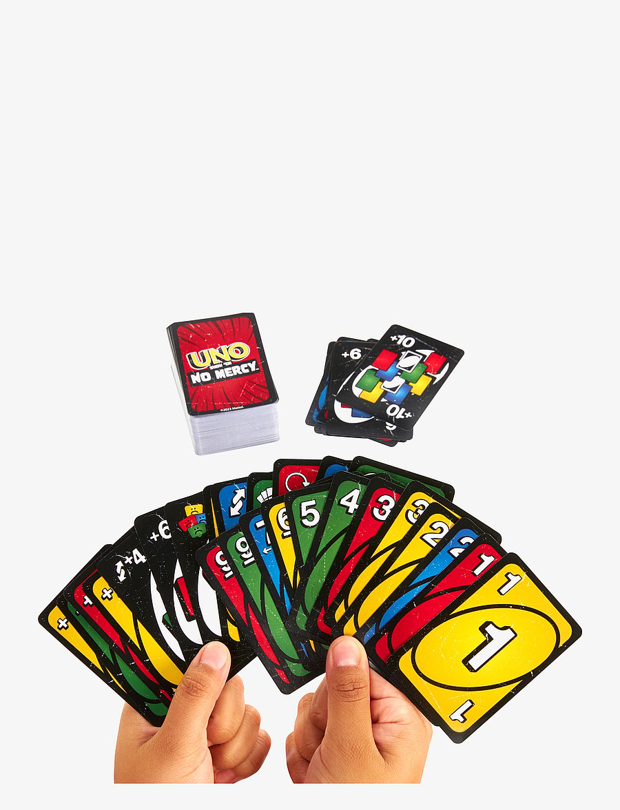 Mattel Games - Games UNO Show ‘em No Mercy Card Game for Kids, Adults & Family Night, Parties and Travel - kartenspiele - multicolor - 1