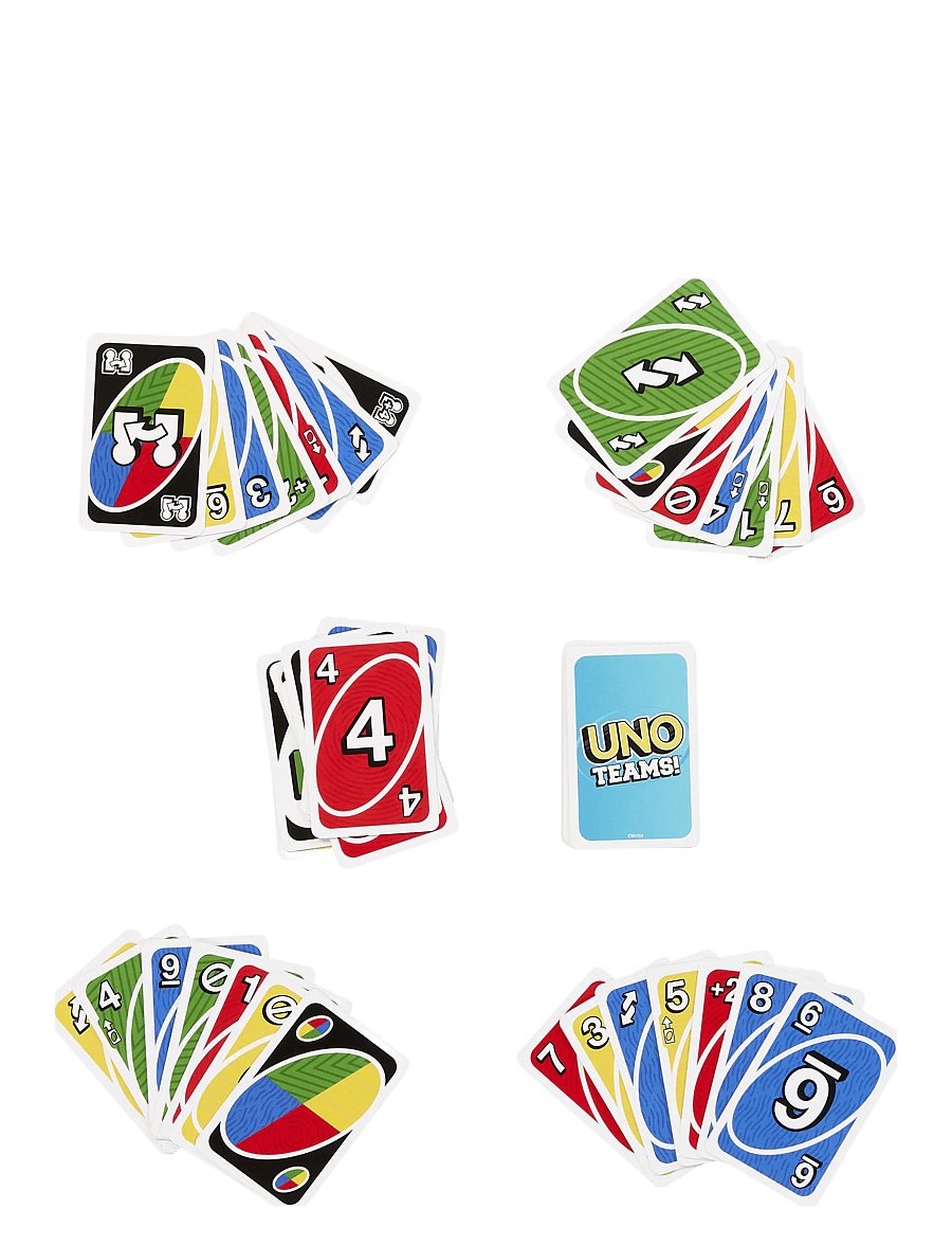 Mattel Games - Games UNO Teams Card Game for Family Nights, Game Nights, Travel, Camping & Parties - kaartspellen - multi color - 0