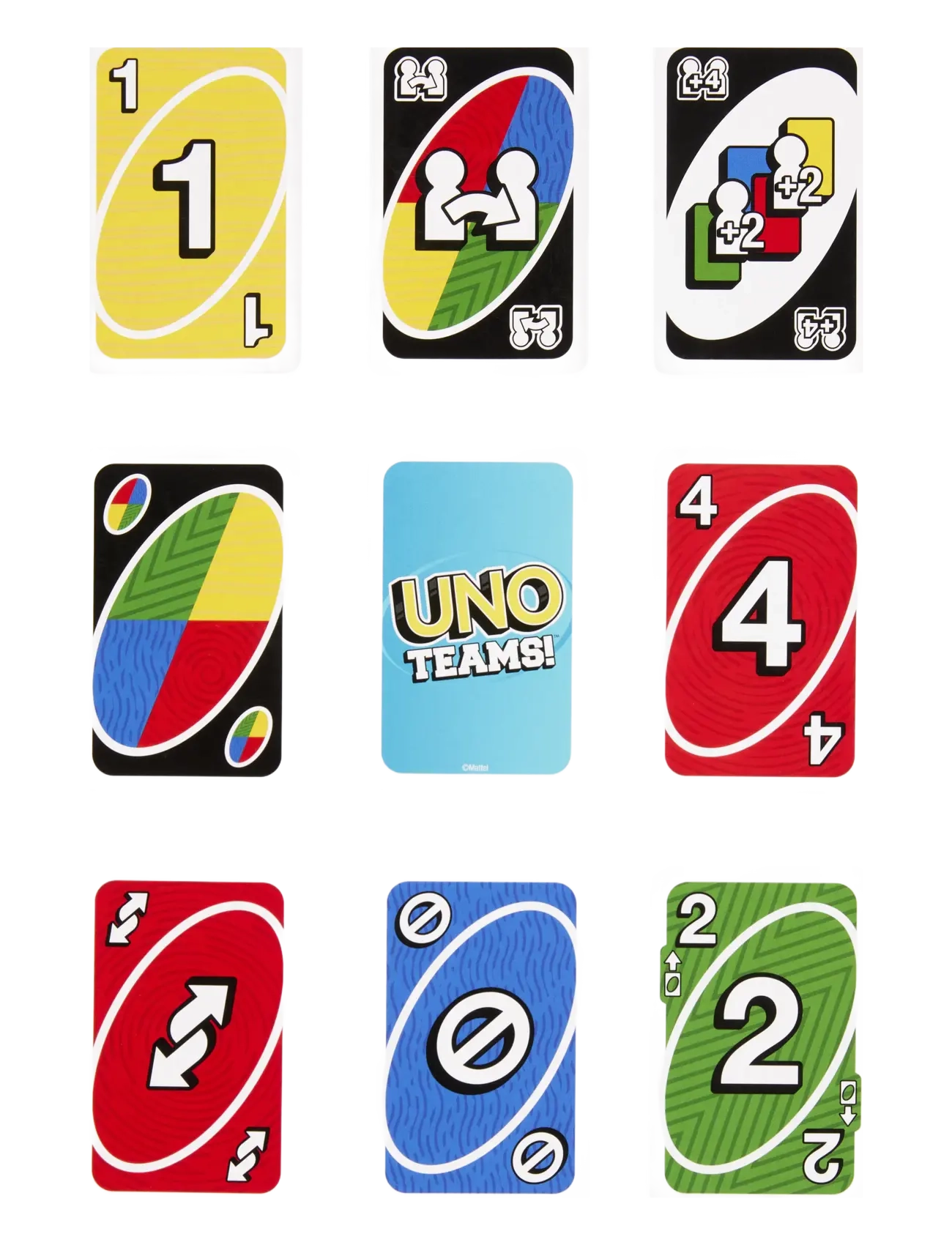 Mattel Games - Games UNO Teams Card Game for Family Nights, Game Nights, Travel, Camping & Parties - kaartspellen - multi color - 4