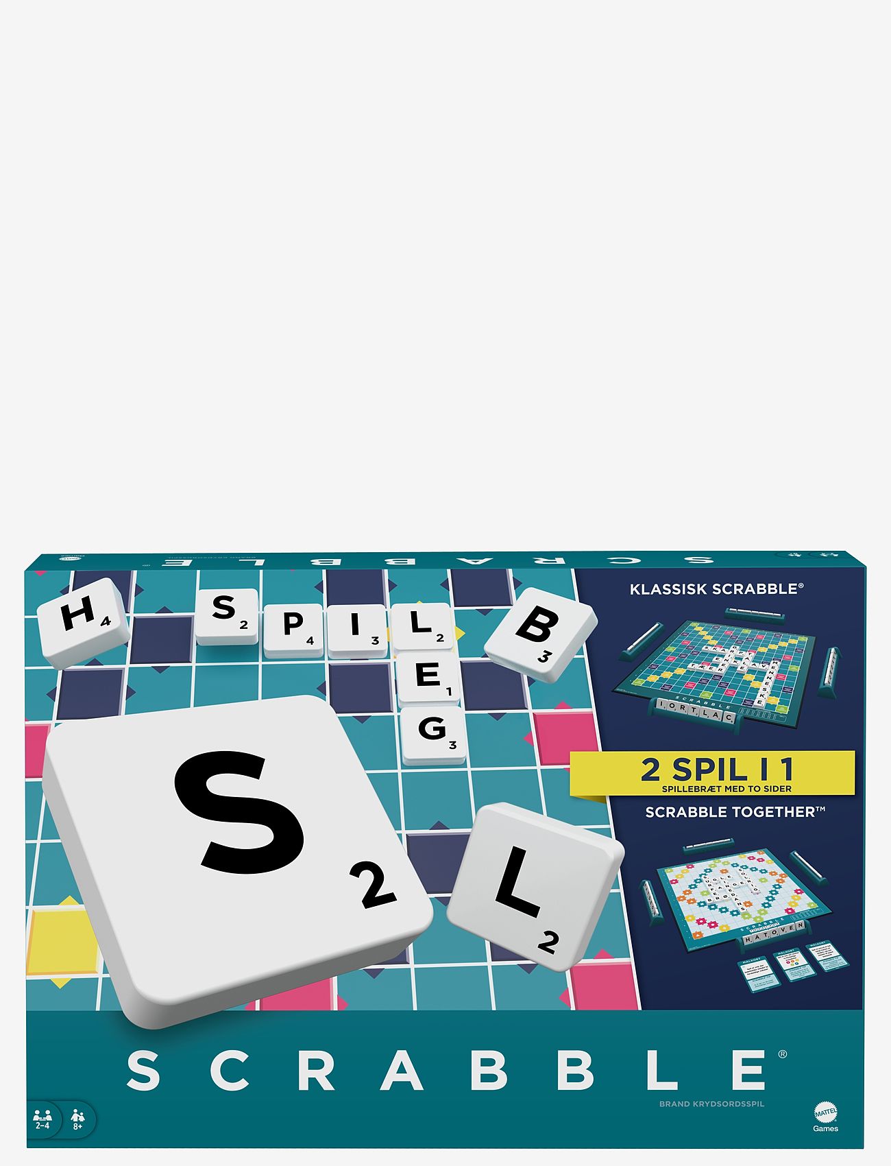 Mattel Games - Games Scrabble - brætspil - danish - 0