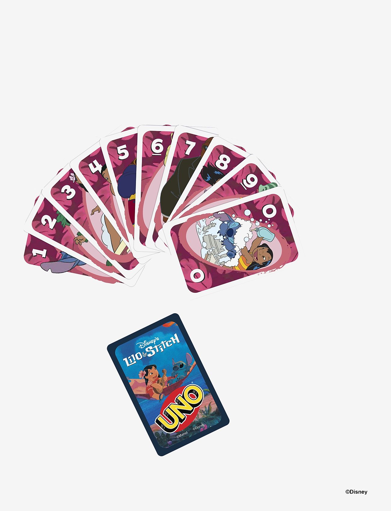 Mattel Games - Games UNO Disney’s Lilo and Stitch Card Game for Kids & Family Night - kortspil - multicolor - 0