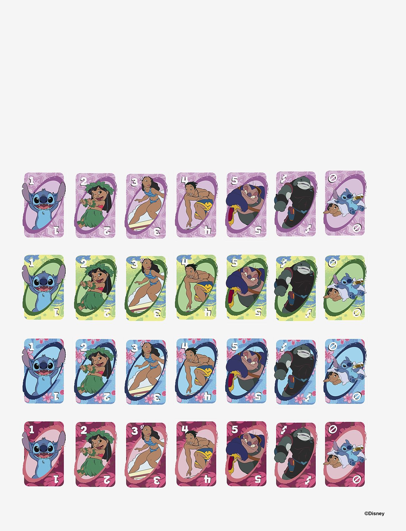 Mattel Games - Games UNO Disney’s Lilo and Stitch Card Game for Kids & Family Night - kortspil - multicolor - 1