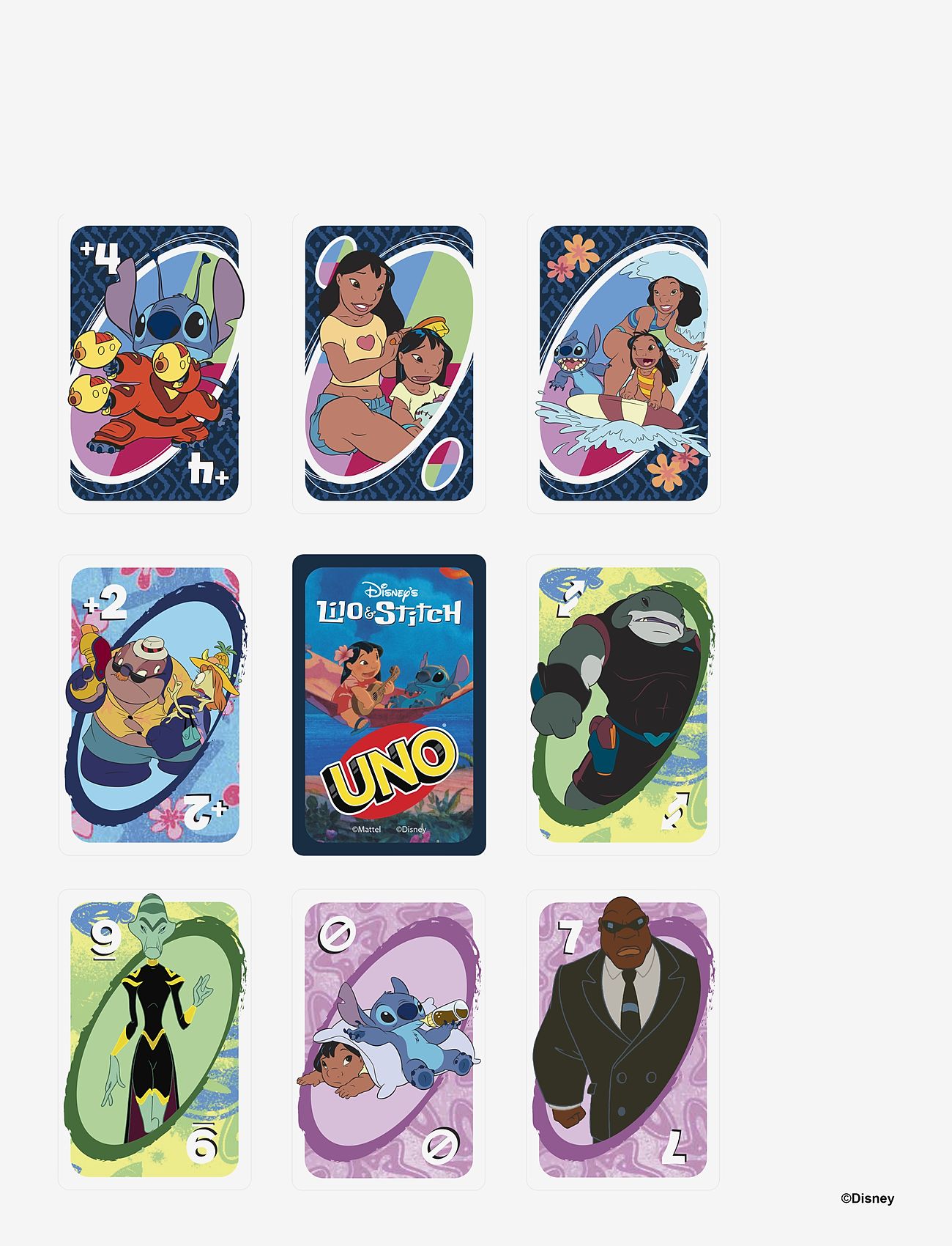 Mattel Games - Games UNO Disney’s Lilo and Stitch Card Game for Kids & Family Night - kortspil - multicolor - 2