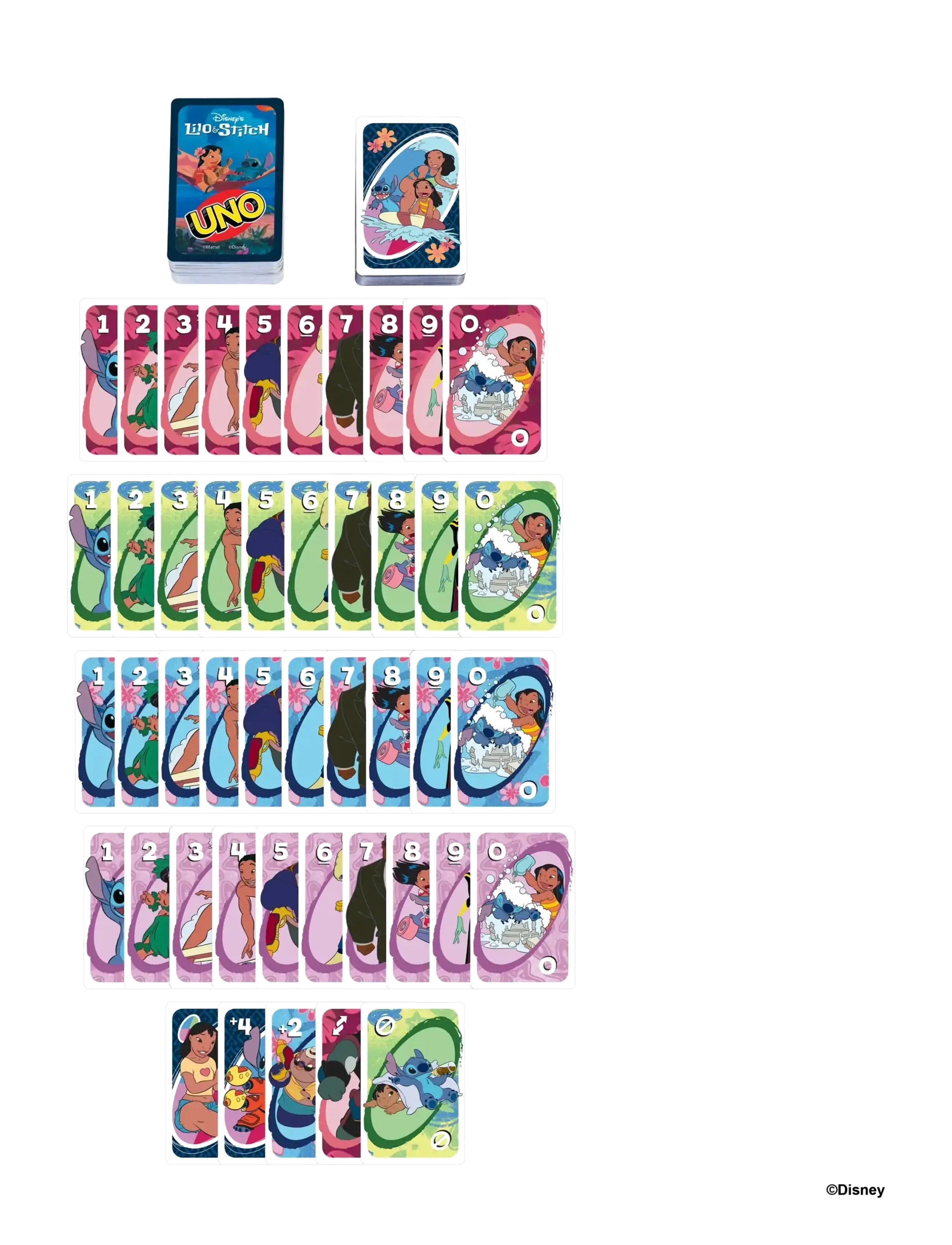 Mattel Games - Games UNO Disney’s Lilo and Stitch Card Game for Kids & Family Night - korttipelit - multicolor - 3