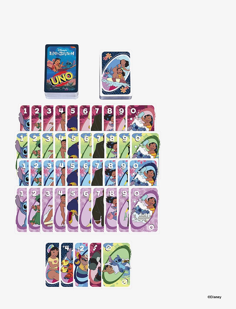 Mattel Games - Games UNO Disney’s Lilo and Stitch Card Game for Kids & Family Night - kartenspiele - multicolor - 4