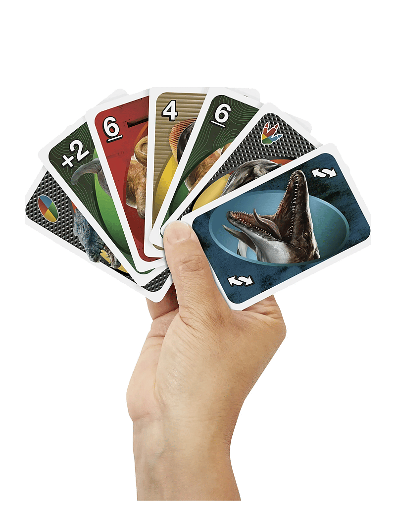 Mattel Games - Games UNO Jurassic World Rebirth Card Game for Kids, Family & Adult Game Nights - kortaspil - multi color - 2