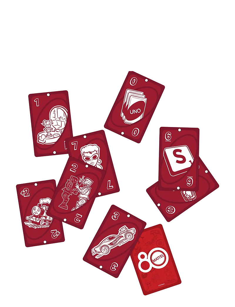Mattel Games - Games UNO 80th Ruby Red Card Game for Kids & Family Night - kartenspiele - multi color - 1