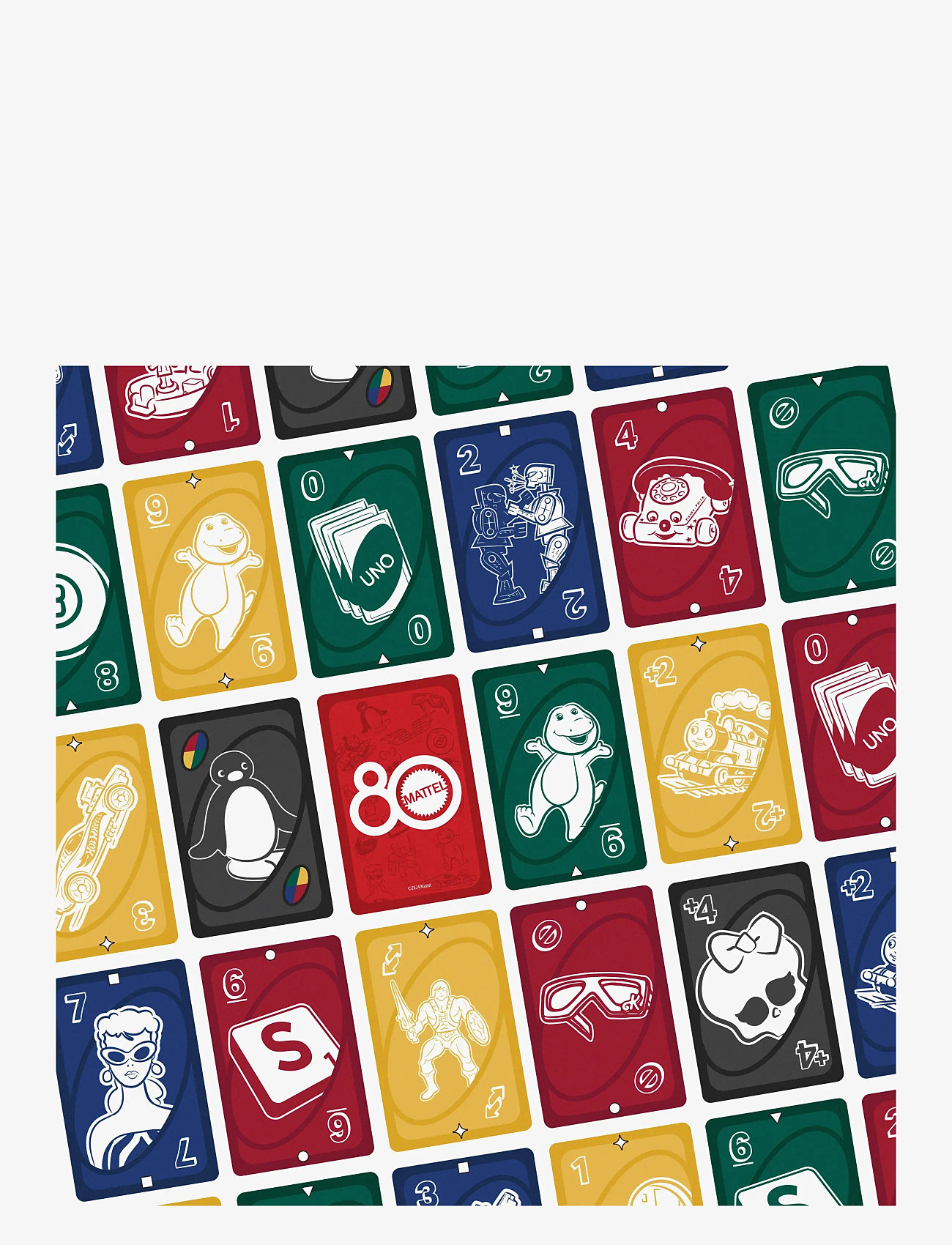 Mattel Games - Games UNO 80th Ruby Red Card Game for Kids & Family Night - kortspil - multi color - 3