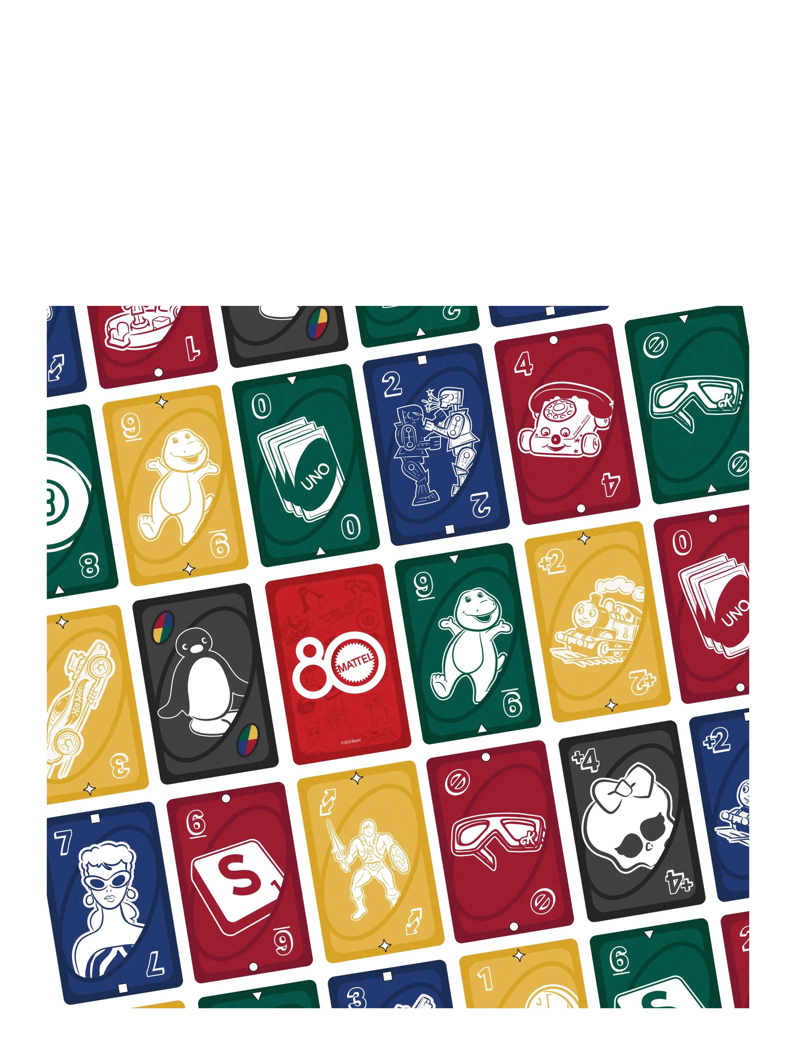 Mattel Games - Games UNO 80th Ruby Red Card Game for Kids & Family Night - card games - multi color - 3