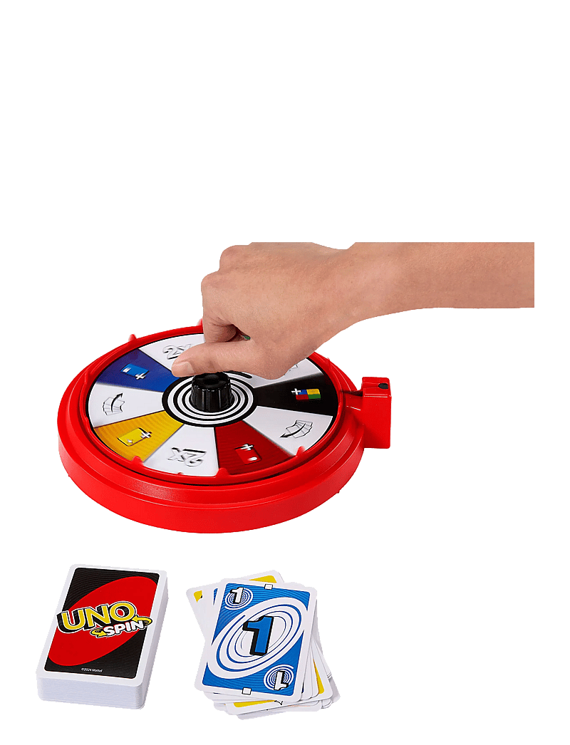 Mattel Games - Games UNO Spin Card Game for Kid, Adult & Family Nights, Classic Play with Spinner - kartenspiele - multi color - 3