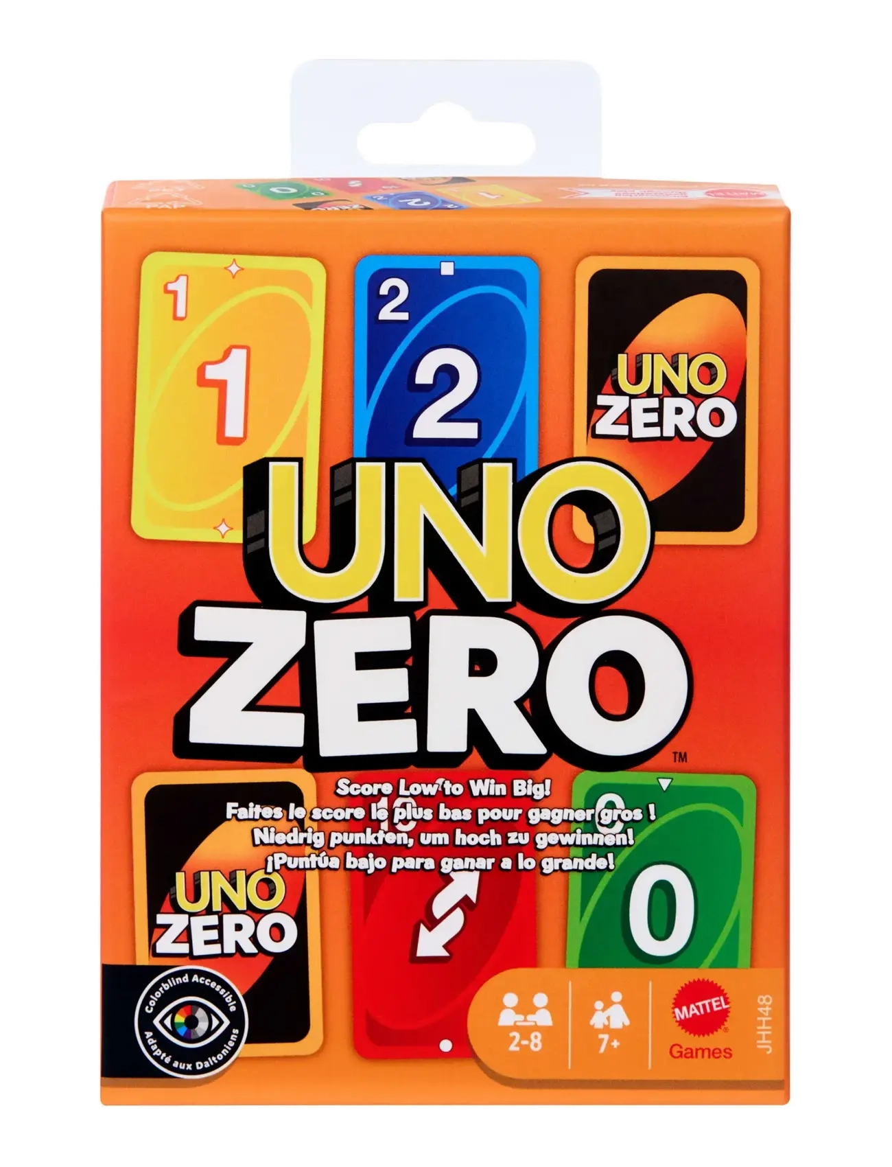 Mattel Games Uno Zero Card Game For Kid, Adult & Family Nights, Parties Travel, Includes Deck Scorecard, One Size, Games, Mehrfarbig/gemustert - Kinde