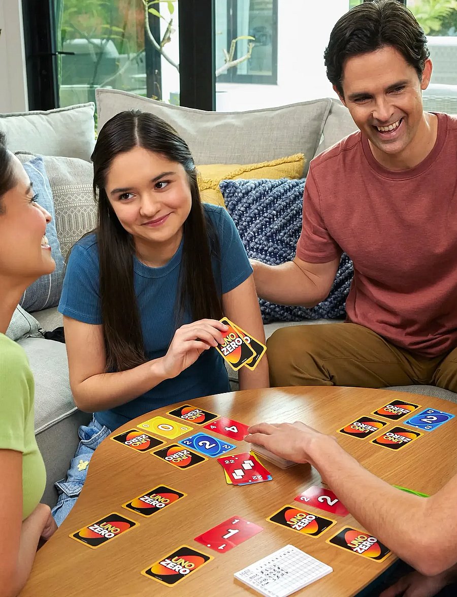 Mattel Games - Games UNO Zero Card Game for Kid, Adult & Family Nights, Parties & Travel, Includes Deck & Scorecard - gry karciane - multi color - 0