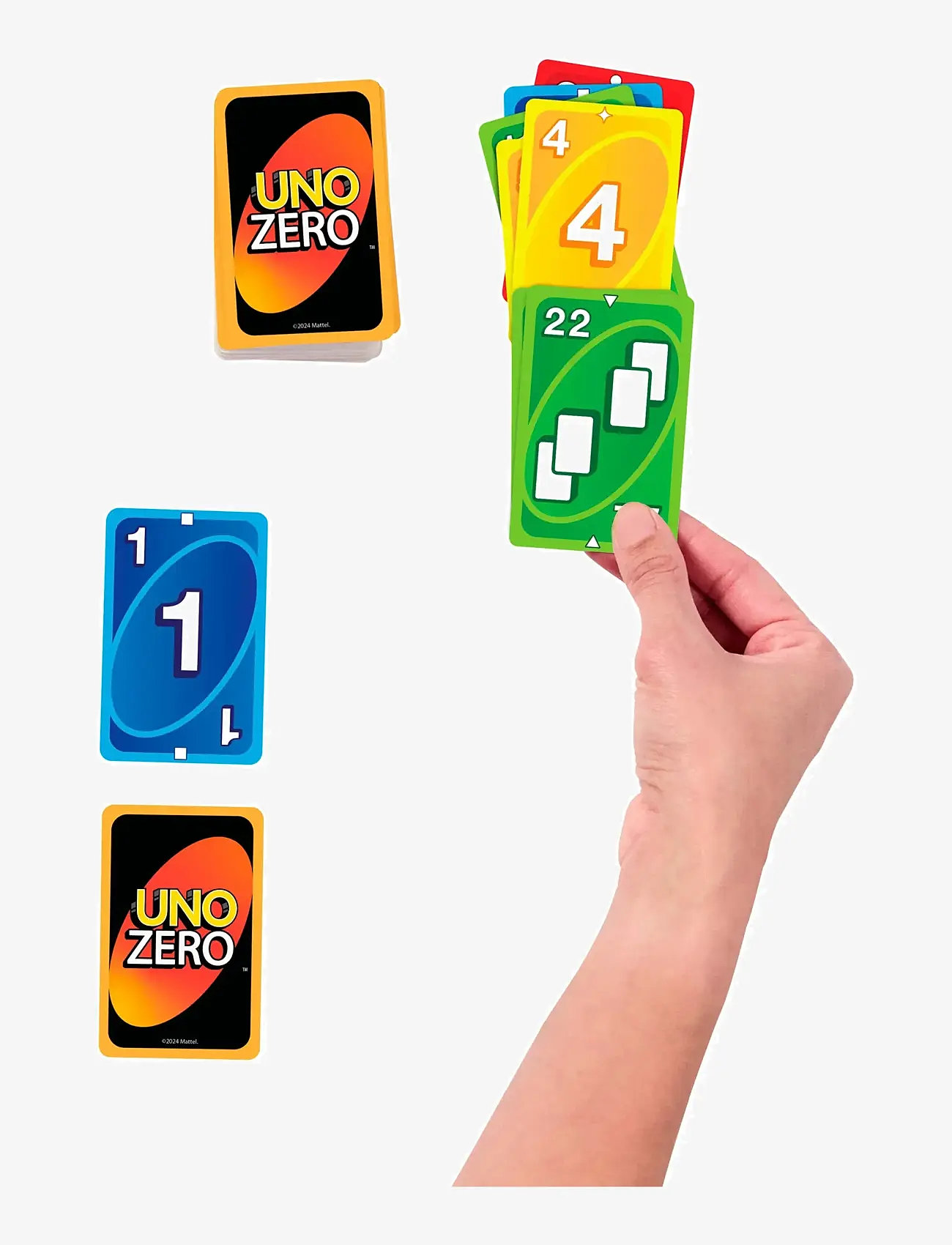 Mattel Games - Games UNO Zero Card Game for Kid, Adult & Family Nights, Parties & Travel, Includes Deck & Scorecard - kortspel - multi color - 2