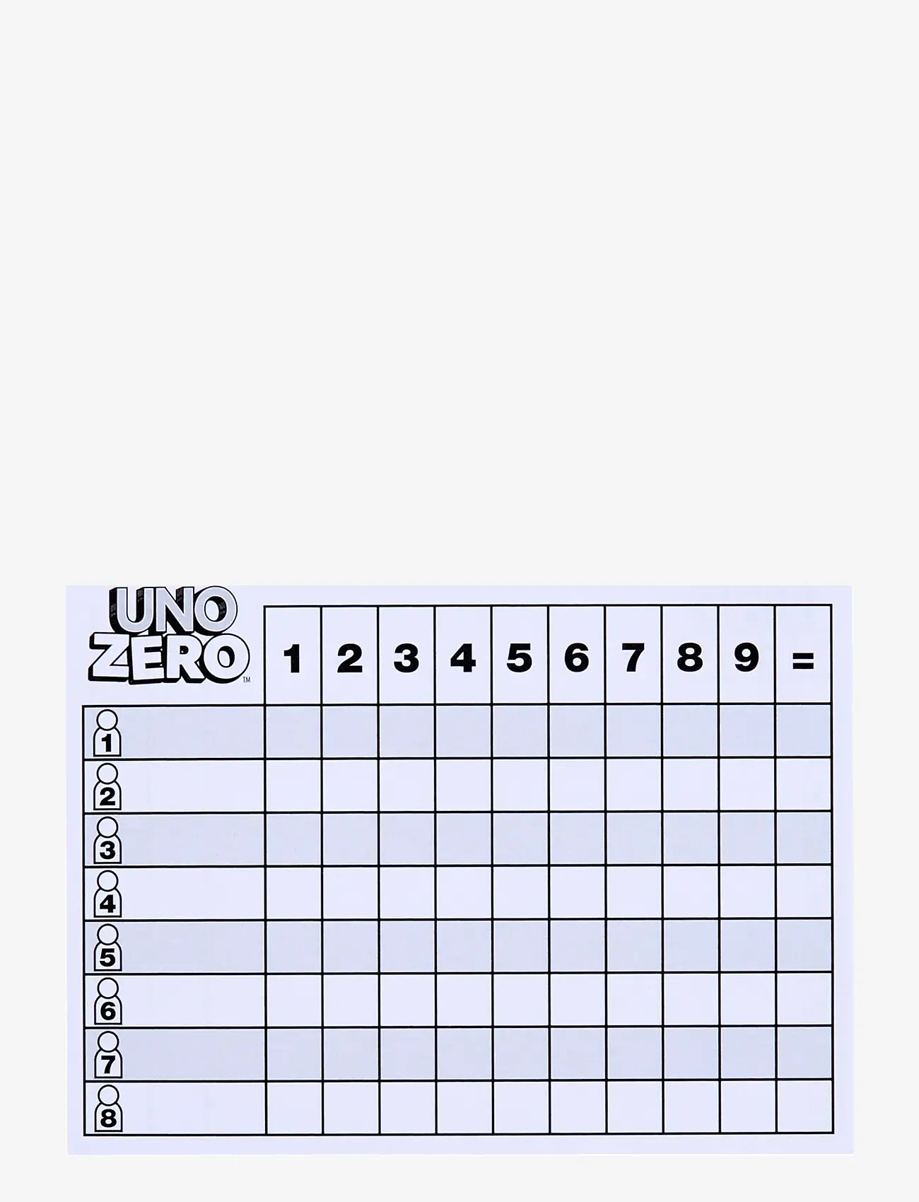 Mattel Games - Games UNO Zero Card Game for Kid, Adult & Family Nights, Parties & Travel, Includes Deck & Scorecard - kortspel - multi color - 3