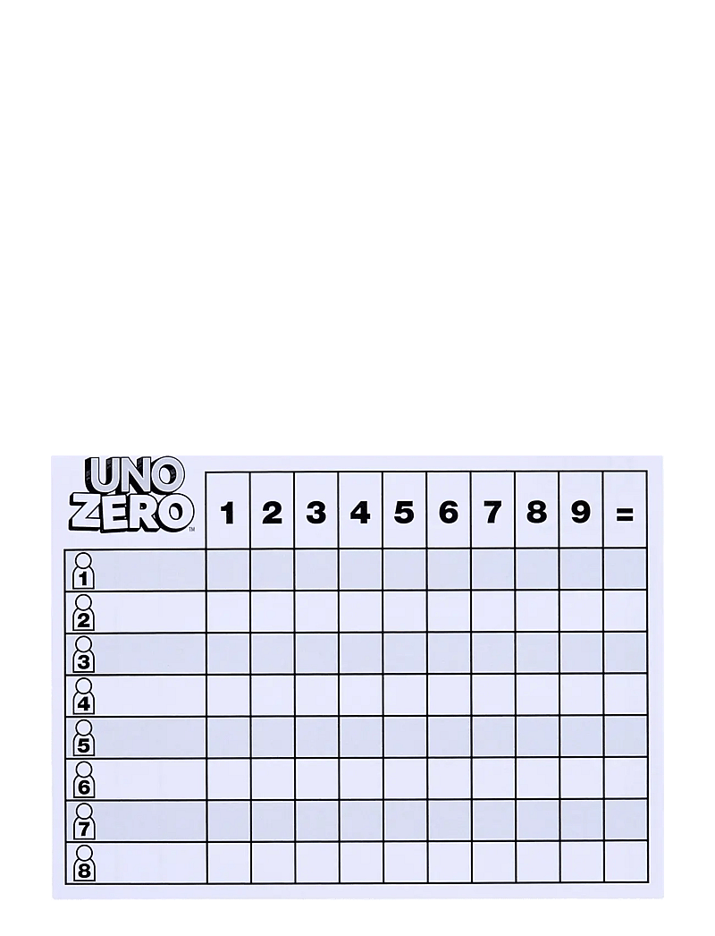 Mattel Games - Games UNO Zero Card Game for Kid, Adult & Family Nights, Parties & Travel, Includes Deck & Scorecard - kartenspiele - multi color - 3