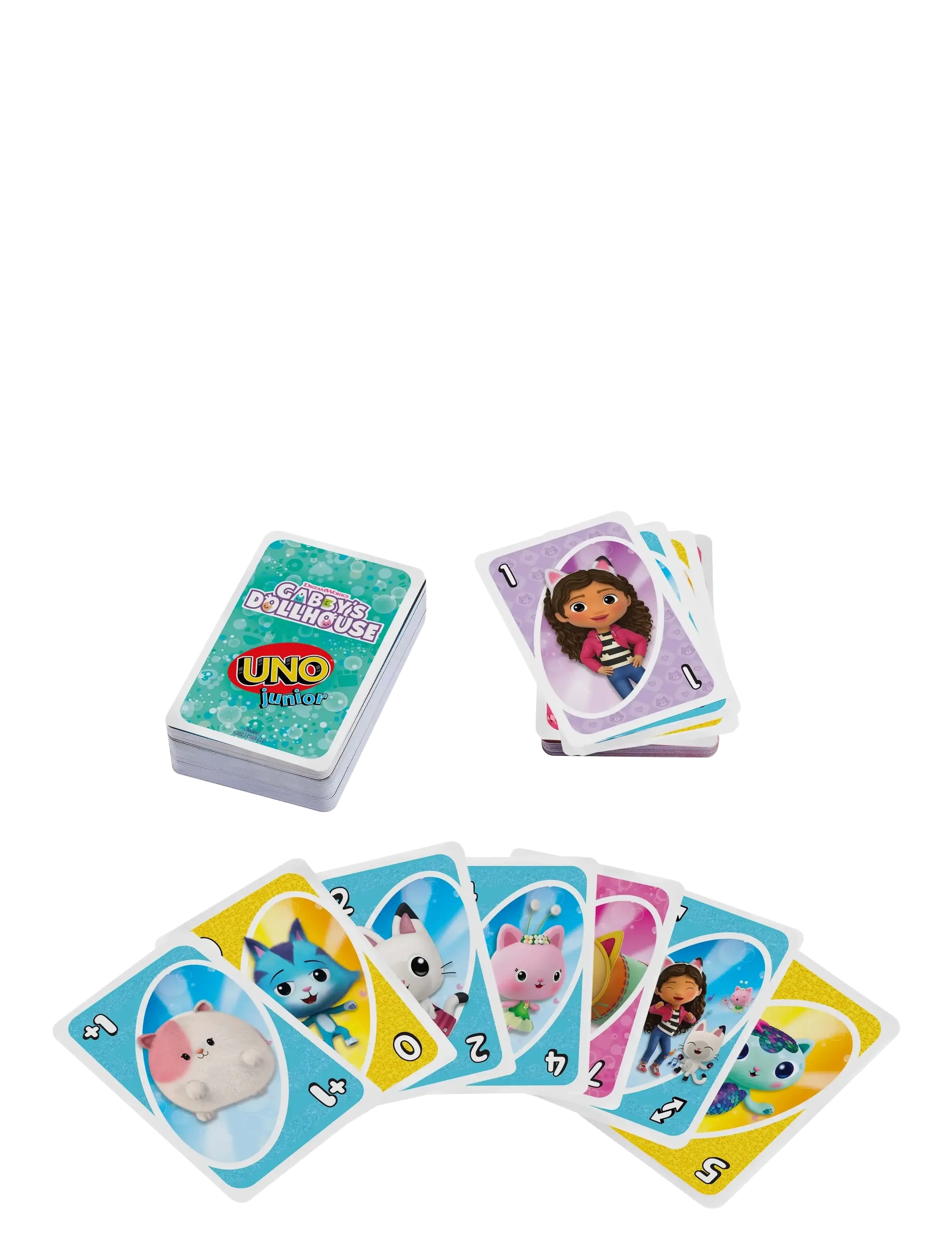 Mattel Games - Games UNO Junior Gabby’s Dollhouse Card Game for Kids, Parents & Family Nights - card games - multi color - 2