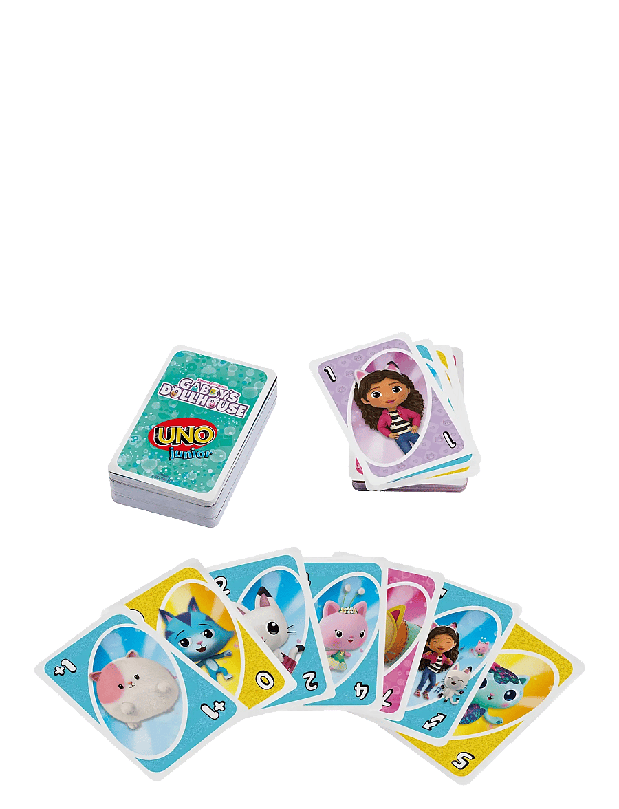 Mattel Games - Games UNO Junior Gabby’s Dollhouse Card Game for Kids, Parents & Family Nights - kortaspil - multi color - 2