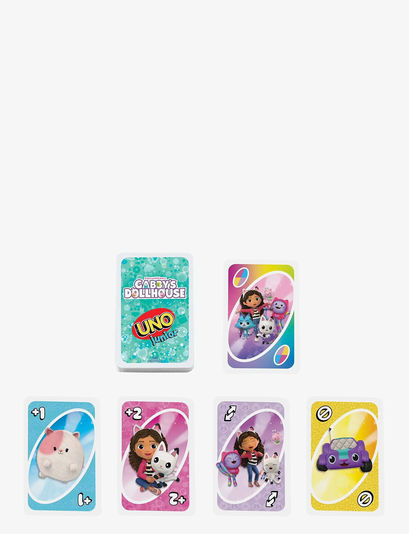 Mattel Games - Games UNO Junior Gabby’s Dollhouse Card Game for Kids, Parents & Family Nights - kortspil - multi color - 4