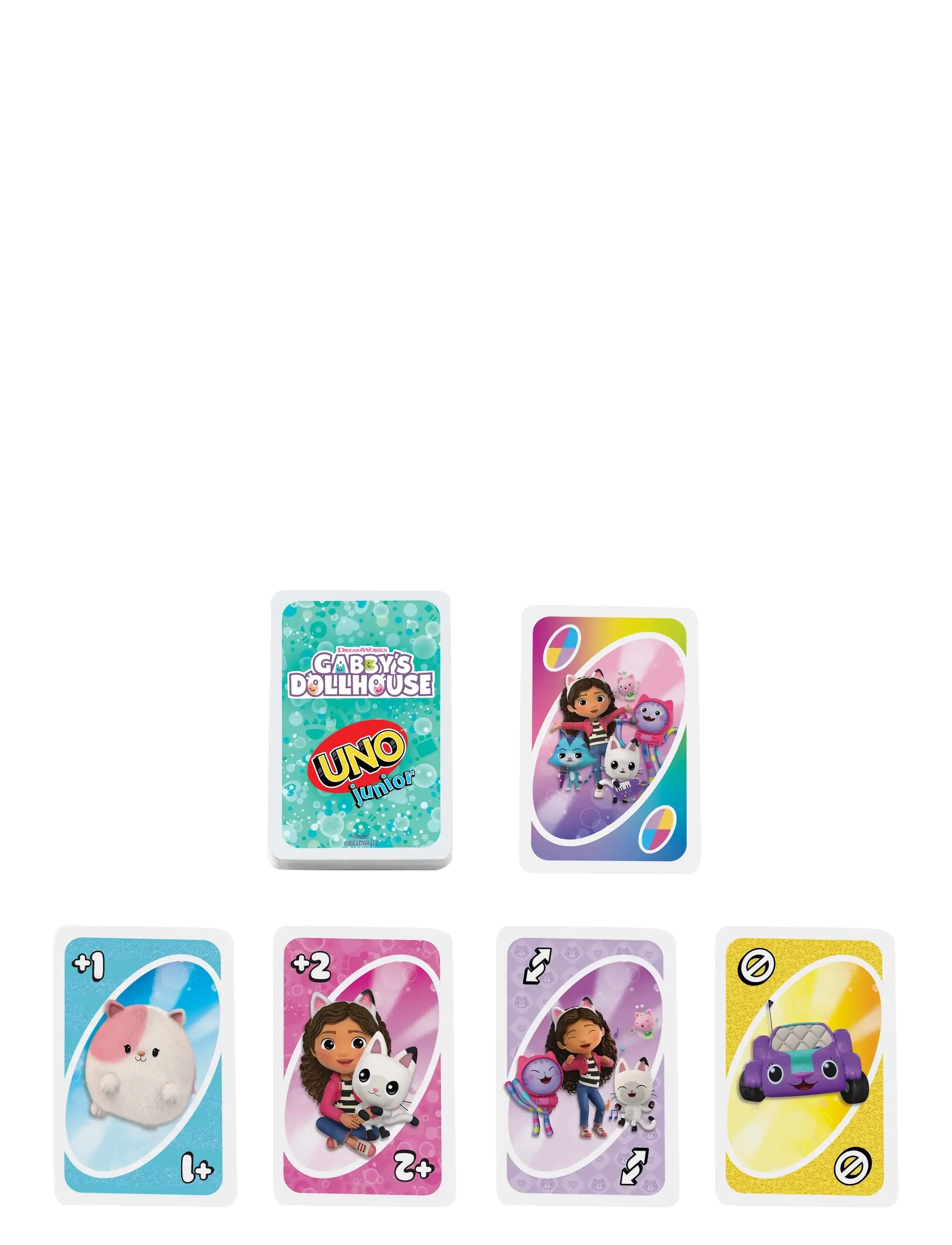 Mattel Games - Games UNO Junior Gabby’s Dollhouse Card Game for Kids, Parents & Family Nights - card games - multi color - 4
