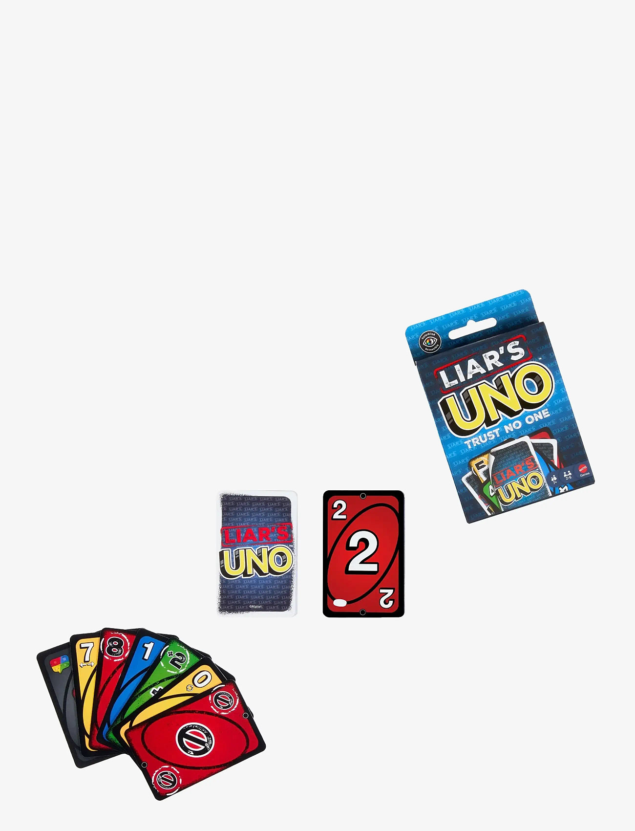 Mattel Games - UNO Liars - kortspil - multicolor - 4