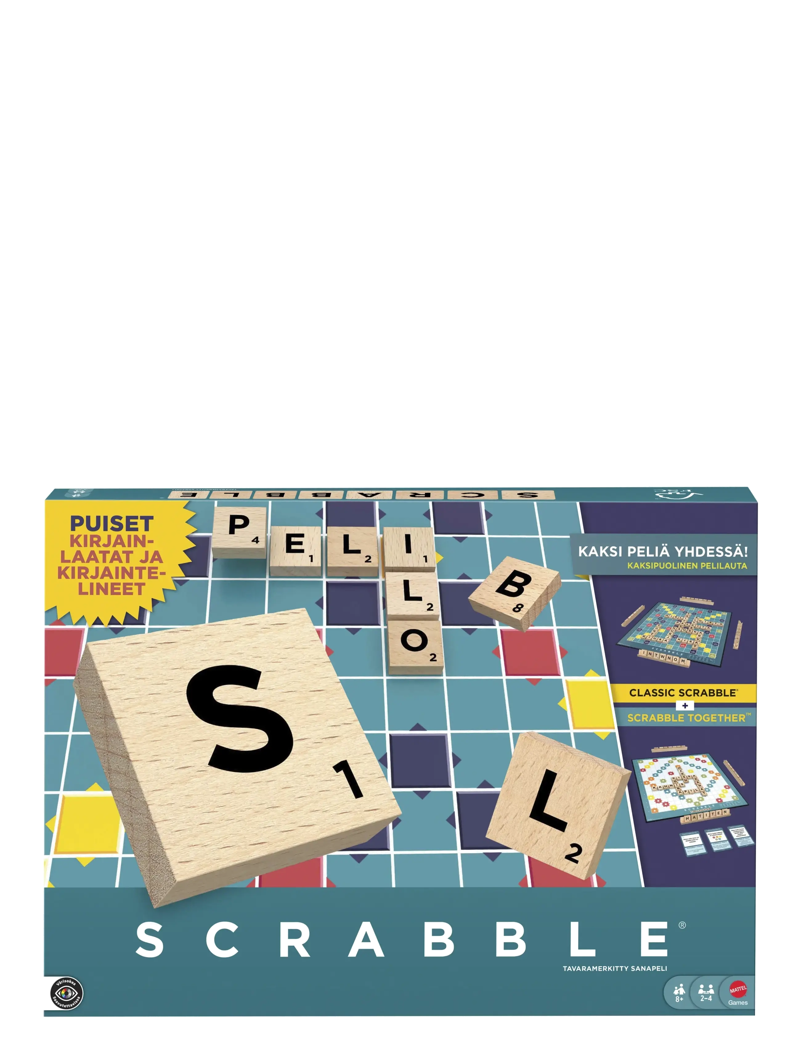 Mattel Games Games Scrabble Board Game Word, Børn, Board Spil, Multi/mønstret, Str: FINNISH