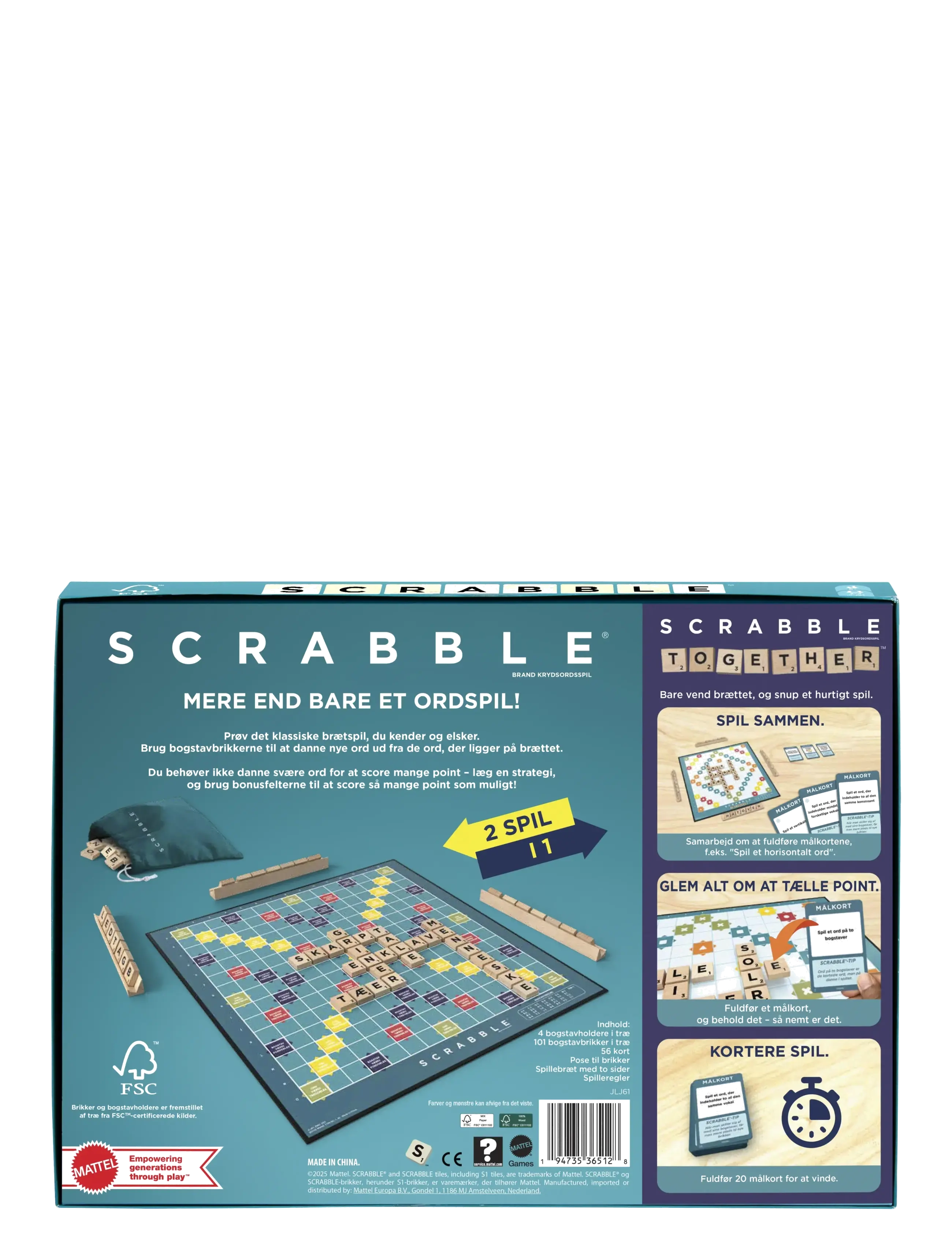 Mattel Games - Games Scrabble Board game Word - brettspiele - multicolor - 5