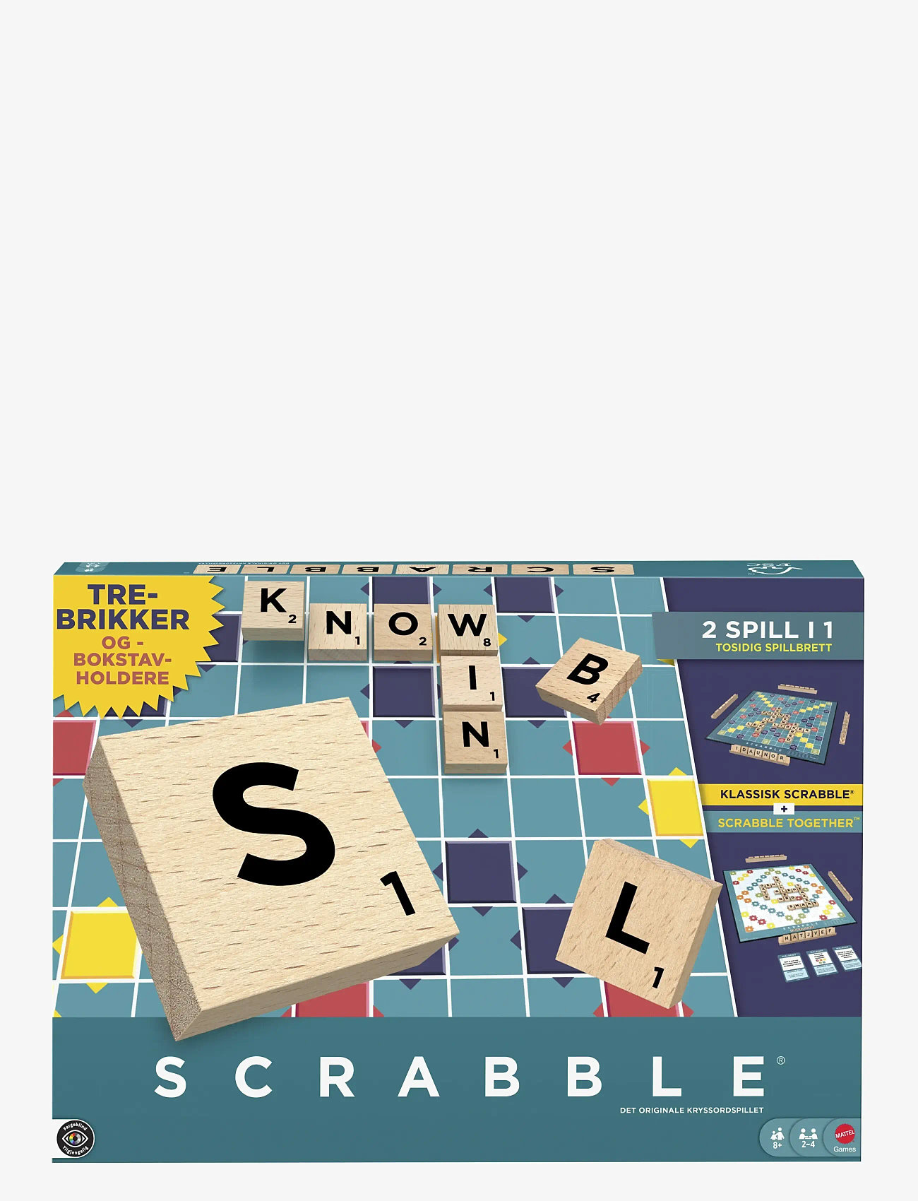 Mattel Games - Games Scrabble Board game Word - brætspil - multicolor - 1