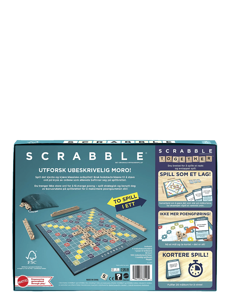 Mattel Games - Games Scrabble Board game Word - brettspiele - multicolor - 5
