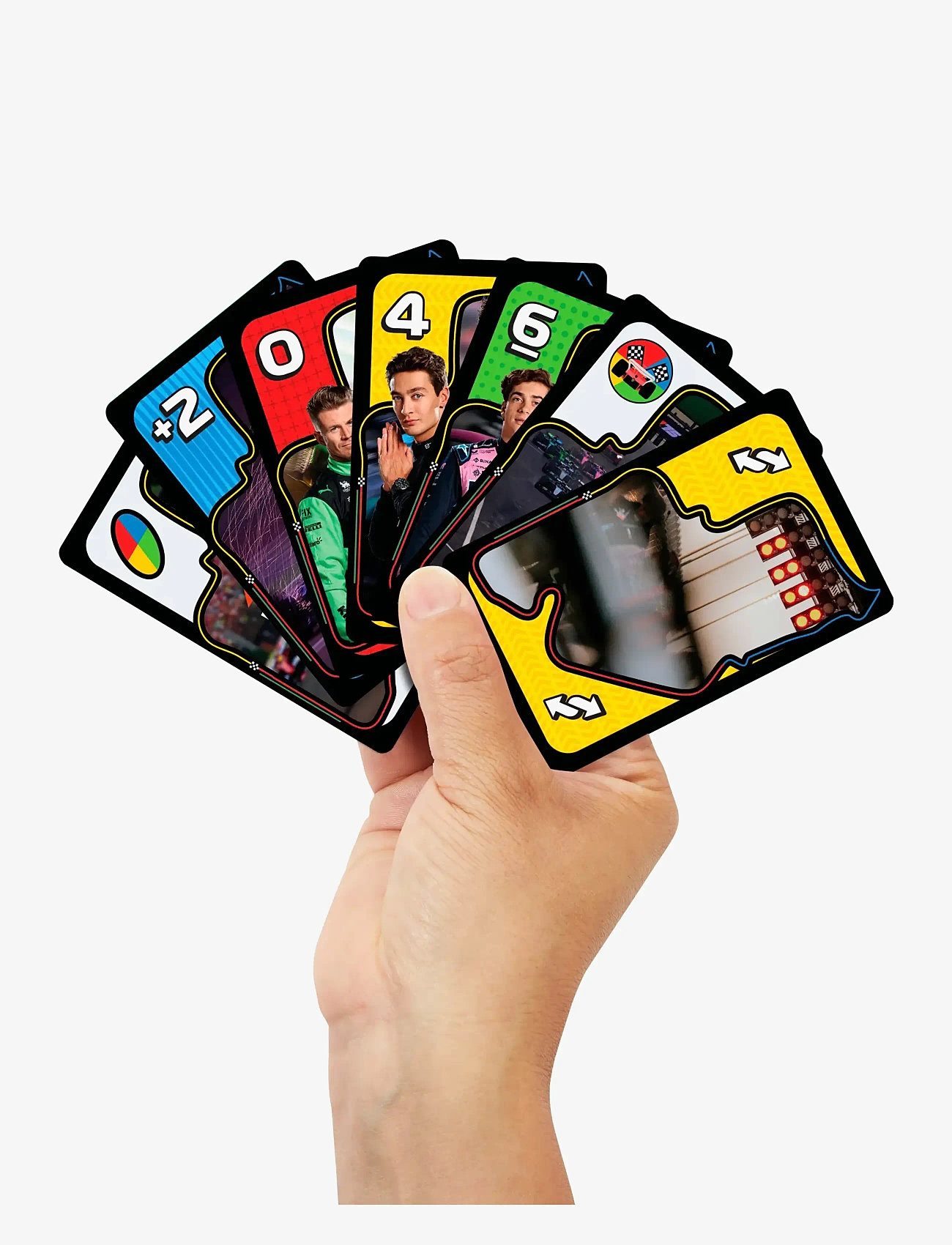 Mattel Games - Games UNO F1 Card Game with Themed Deck & Special Rule for Kids, Adults, Family Nights & Travel - kartenspiele - multicolor - 1