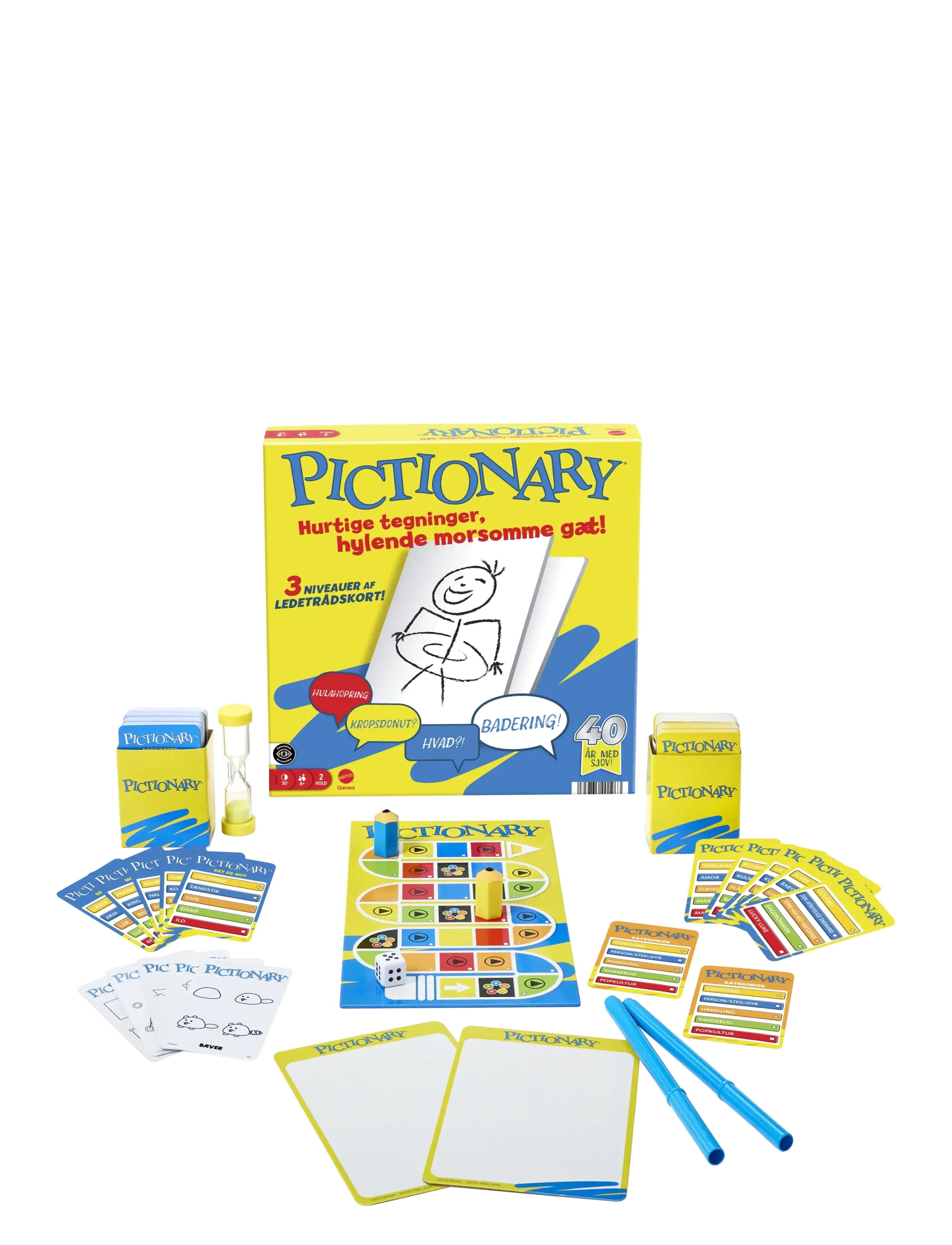 Mattel Games Pictionary Family Board Game For Kids, Adults And Night With Erasable Boards Markers, One Size, Games, Mehrfarbig/gemustert - Kinder