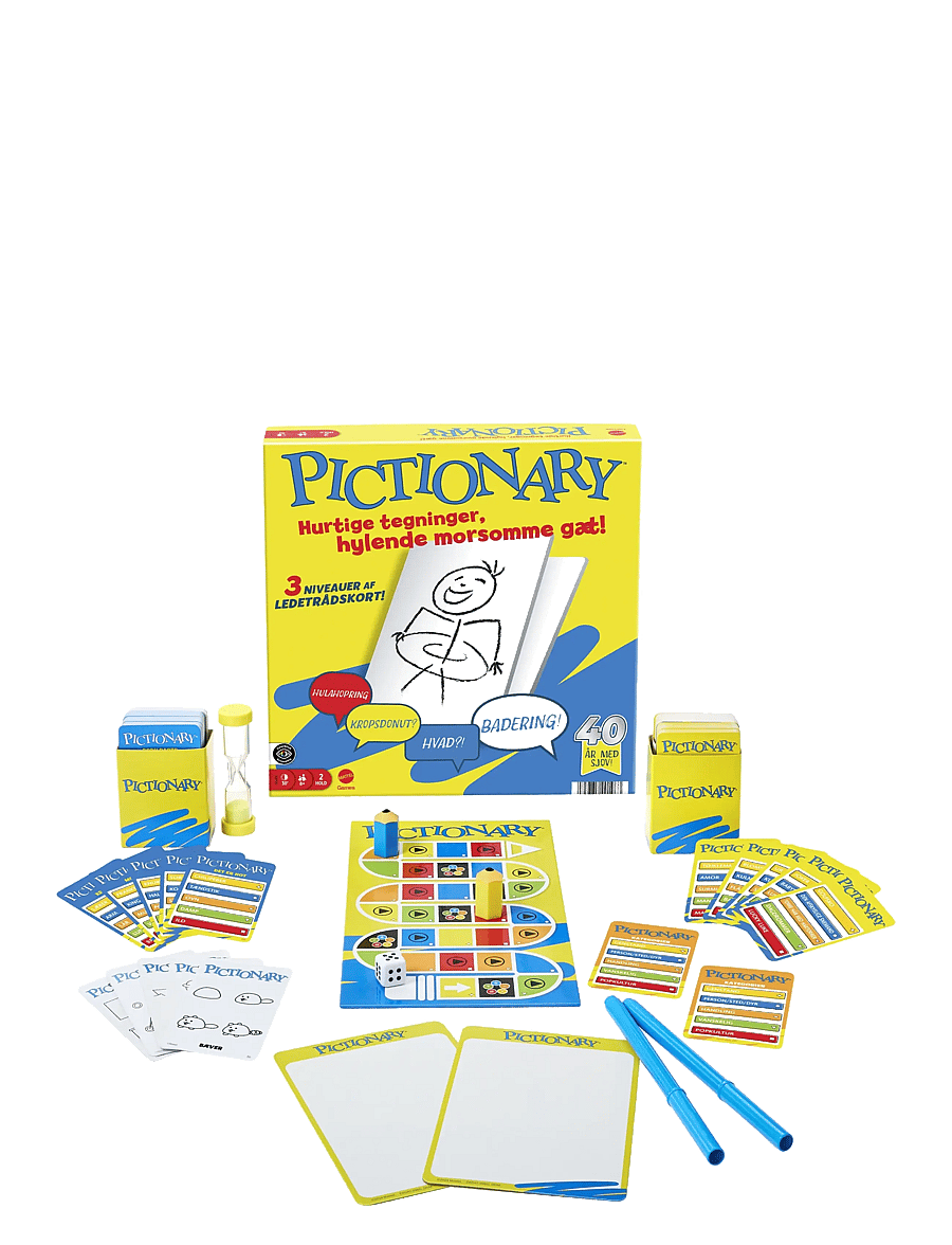 Mattel Games - Games Pictionary Family Board Game for Kids, Adults and Game Night with Erasable Boards and Markers - brettspiele - multicolor - 1