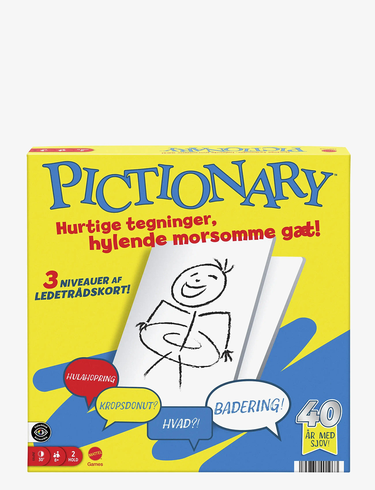 Mattel Games - Games Pictionary Family Board Game for Kids, Adults and Game Night with Erasable Boards and Markers - brætspil - multicolor - 2
