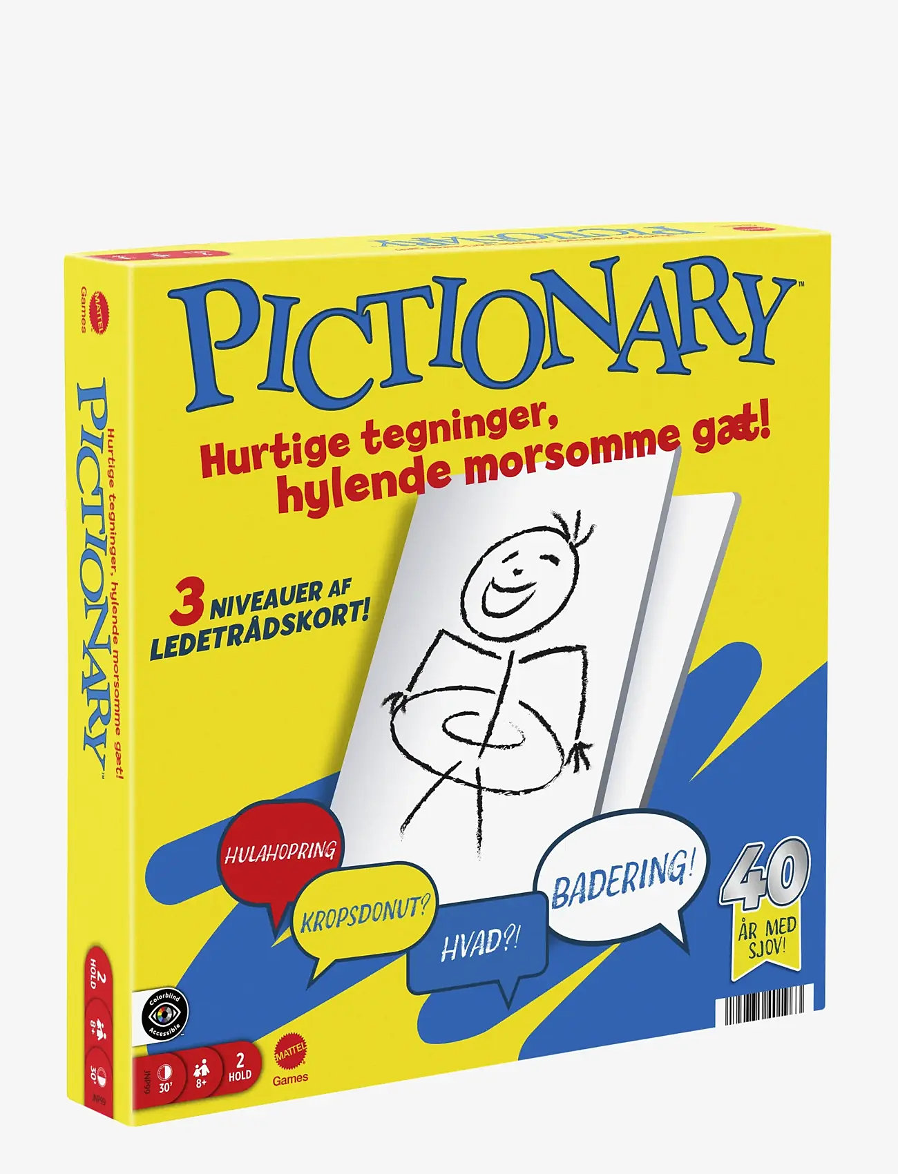 Mattel Games - Games Pictionary Family Board Game for Kids, Adults and Game Night with Erasable Boards and Markers - brætspil - multicolor - 3
